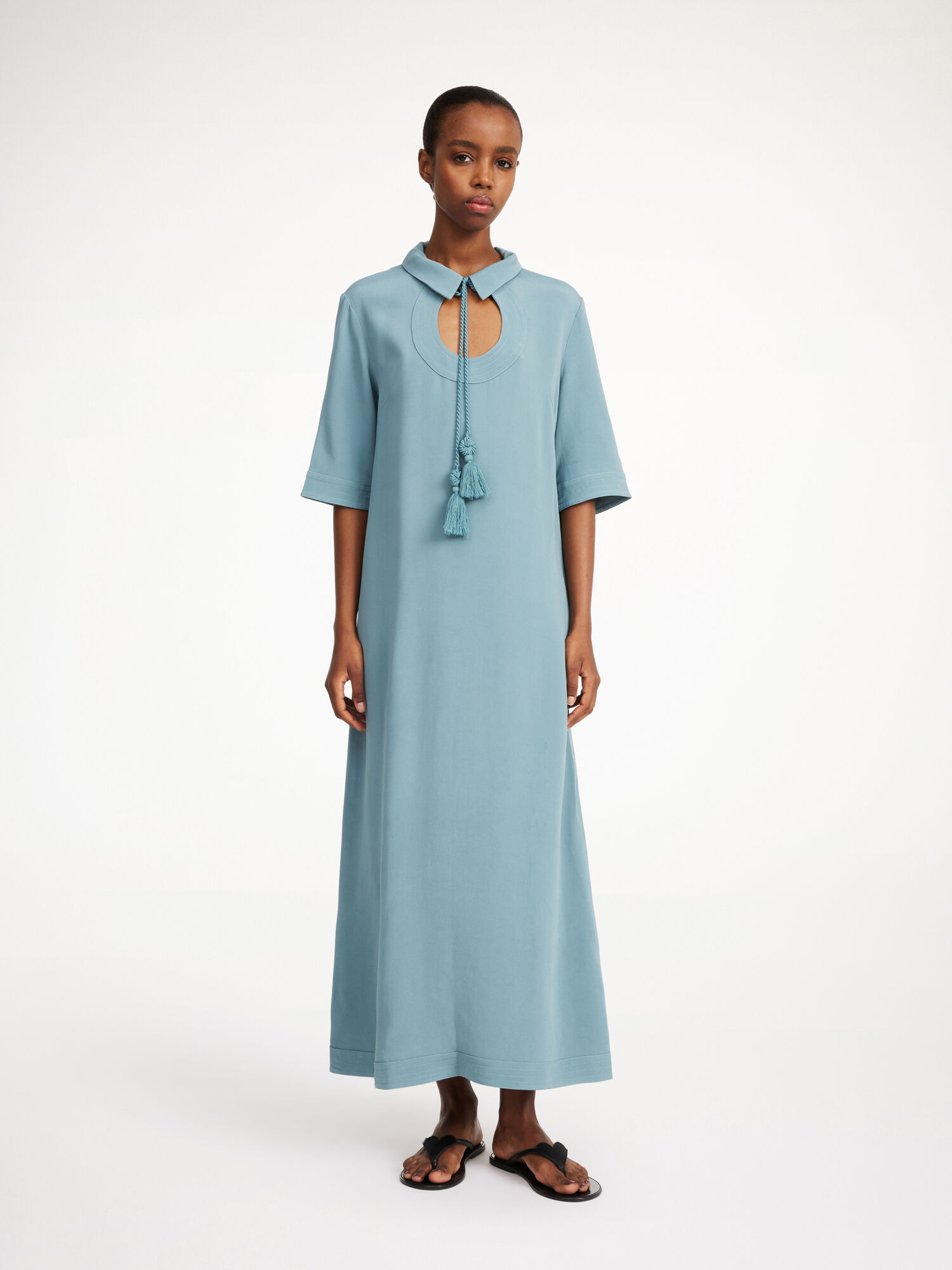 By Malene Birger Brinney Maxi Dress Cool Water | UK_BB90750