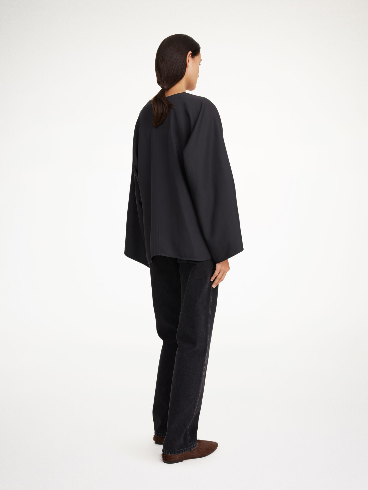 By Malene Birger Calias Tunic-style Blouse Shirts Black | UK_BB19509