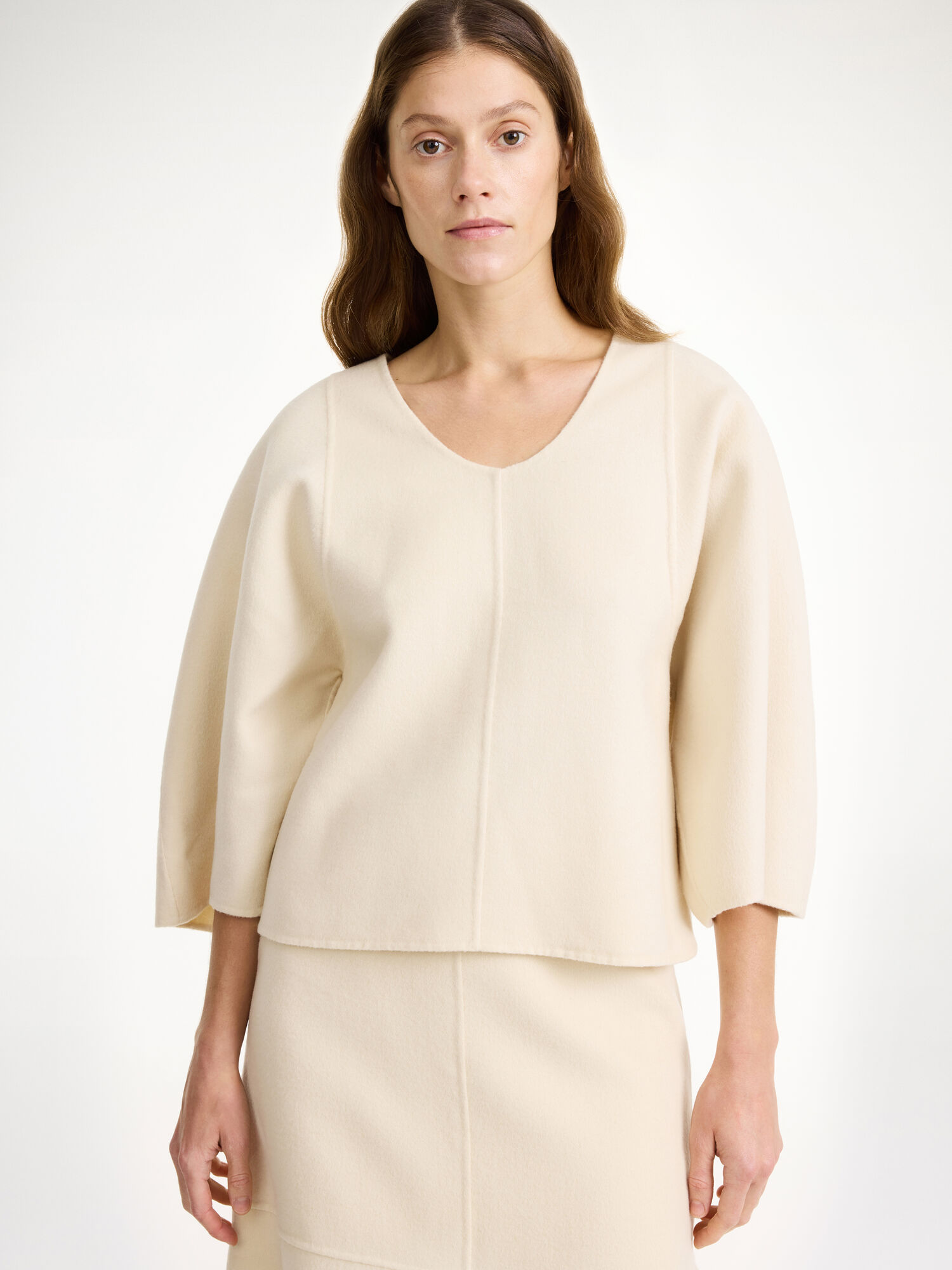 By Malene Birger Calya Wool Blouse Shirts Pearl | UK_BB76757