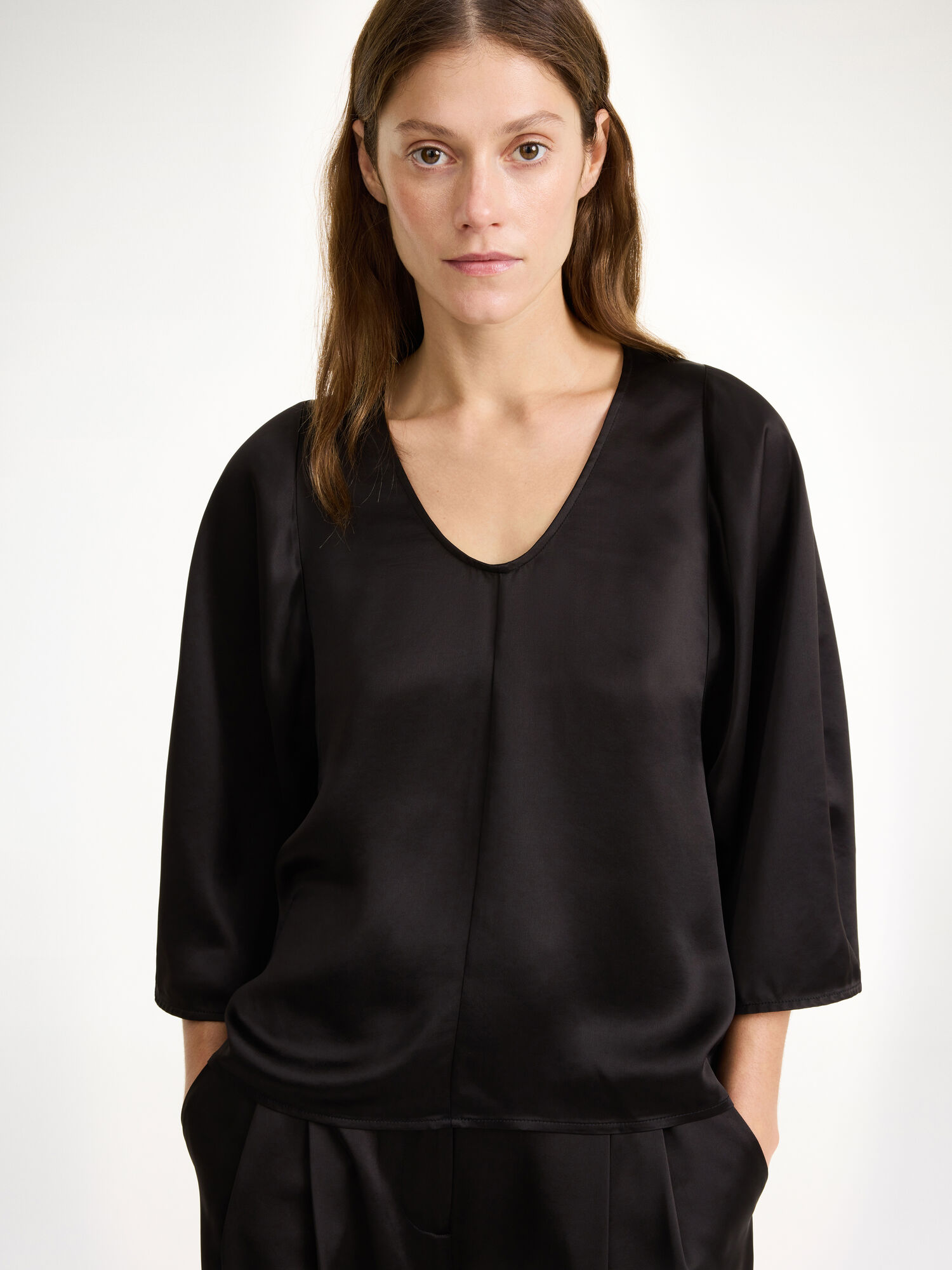 By Malene Birger Calyas Blouse Shirts Black | UK_BB74769