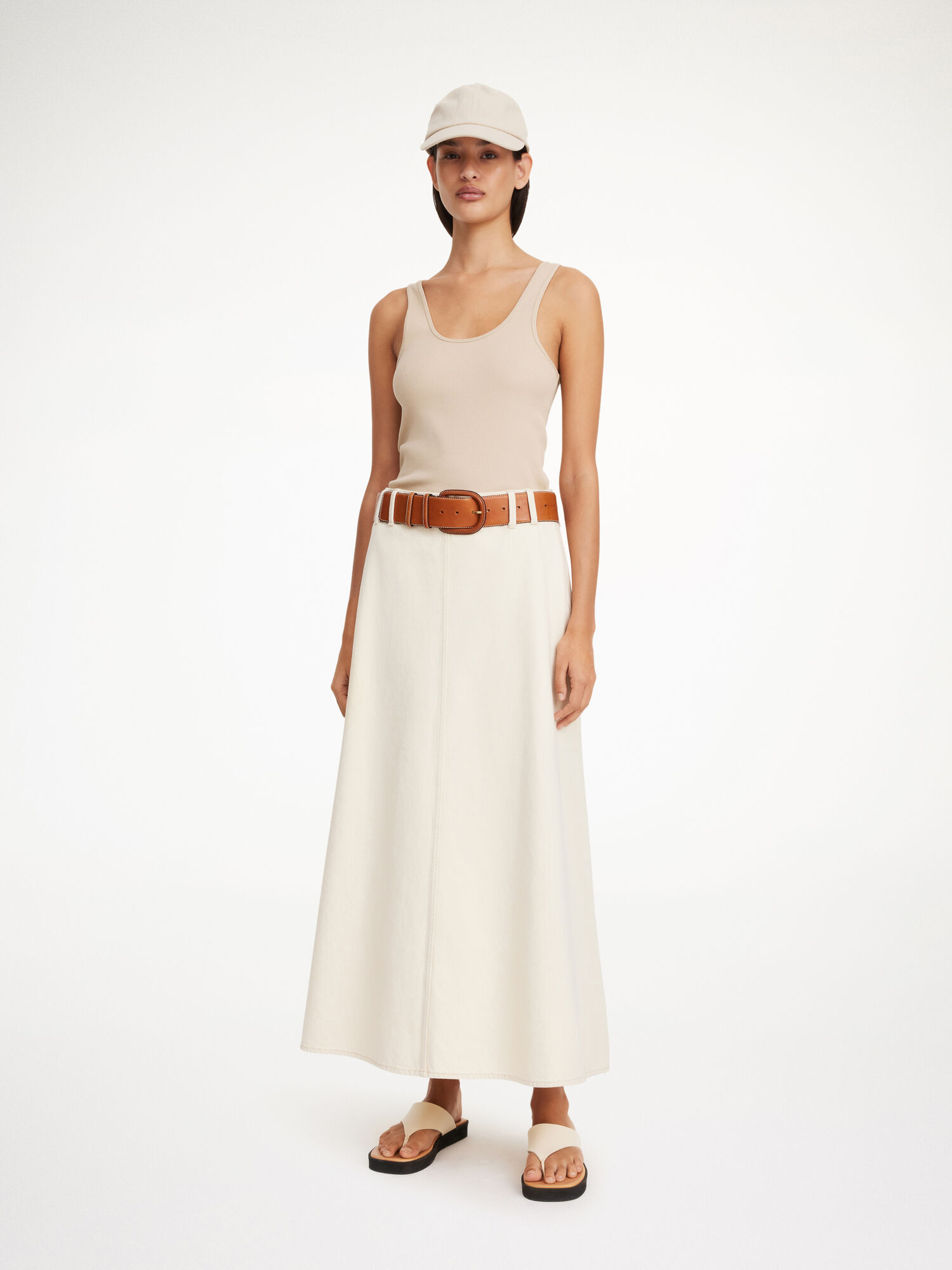 By Malene Birger Carlas Denim Maxi Skirts Mojave Desert | UK_BB61228