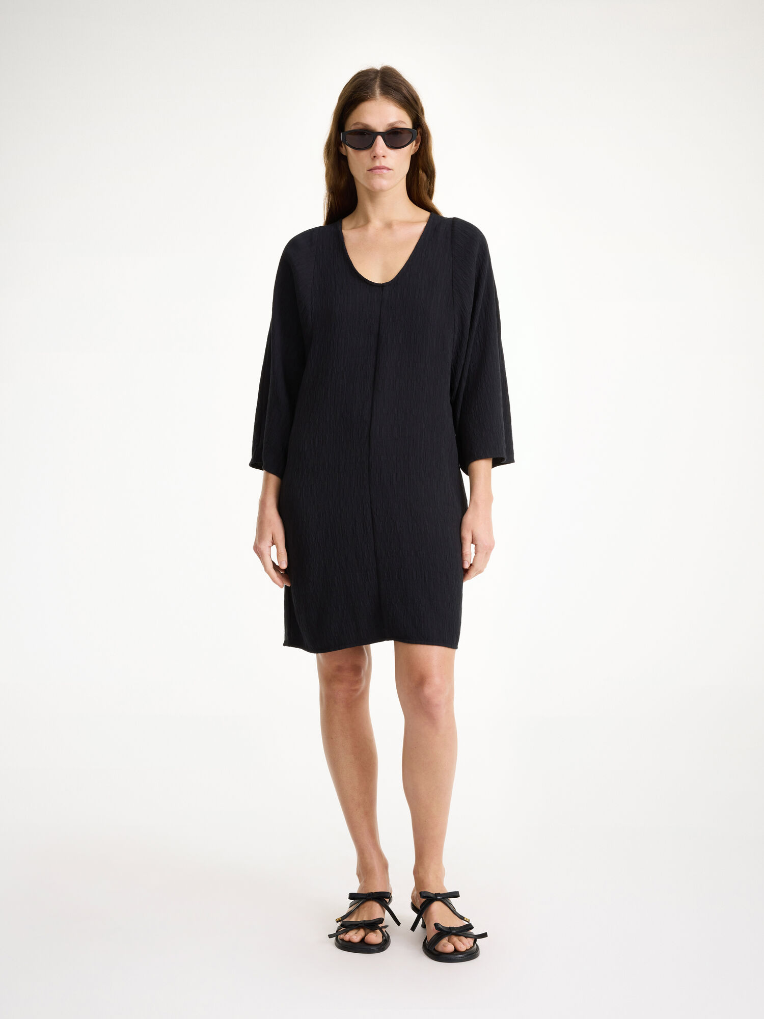 By Malene Birger Carmona Midi Dress Black | UK_BB69527