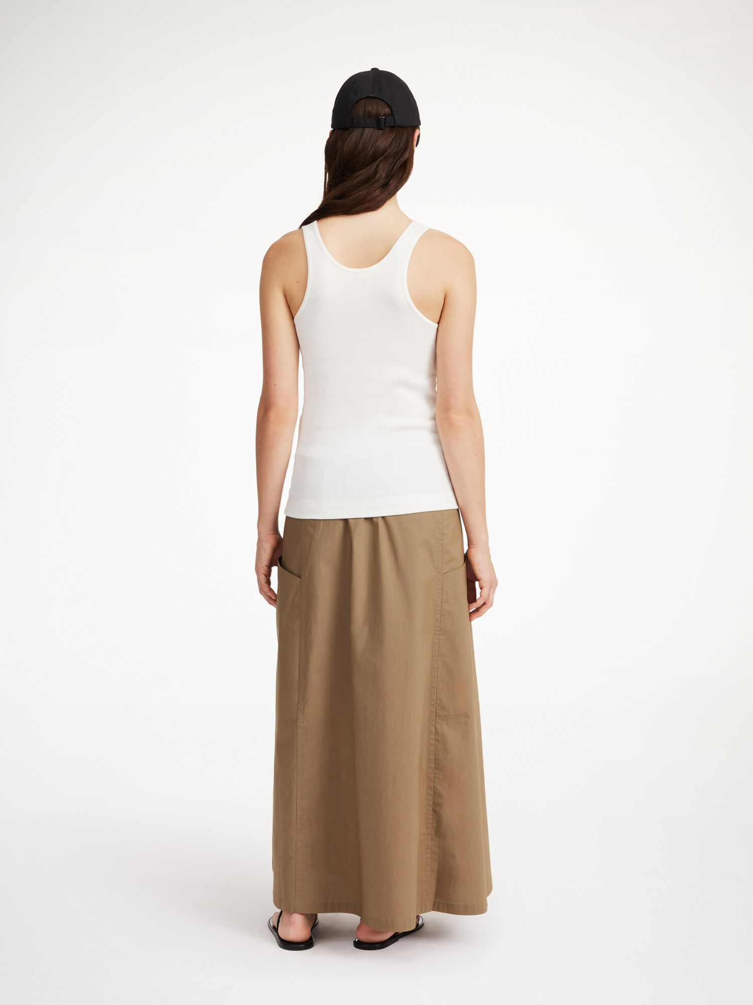 By Malene Birger Catterine Organic Cotton Maxi Skirts Shitake | UK_BB27221