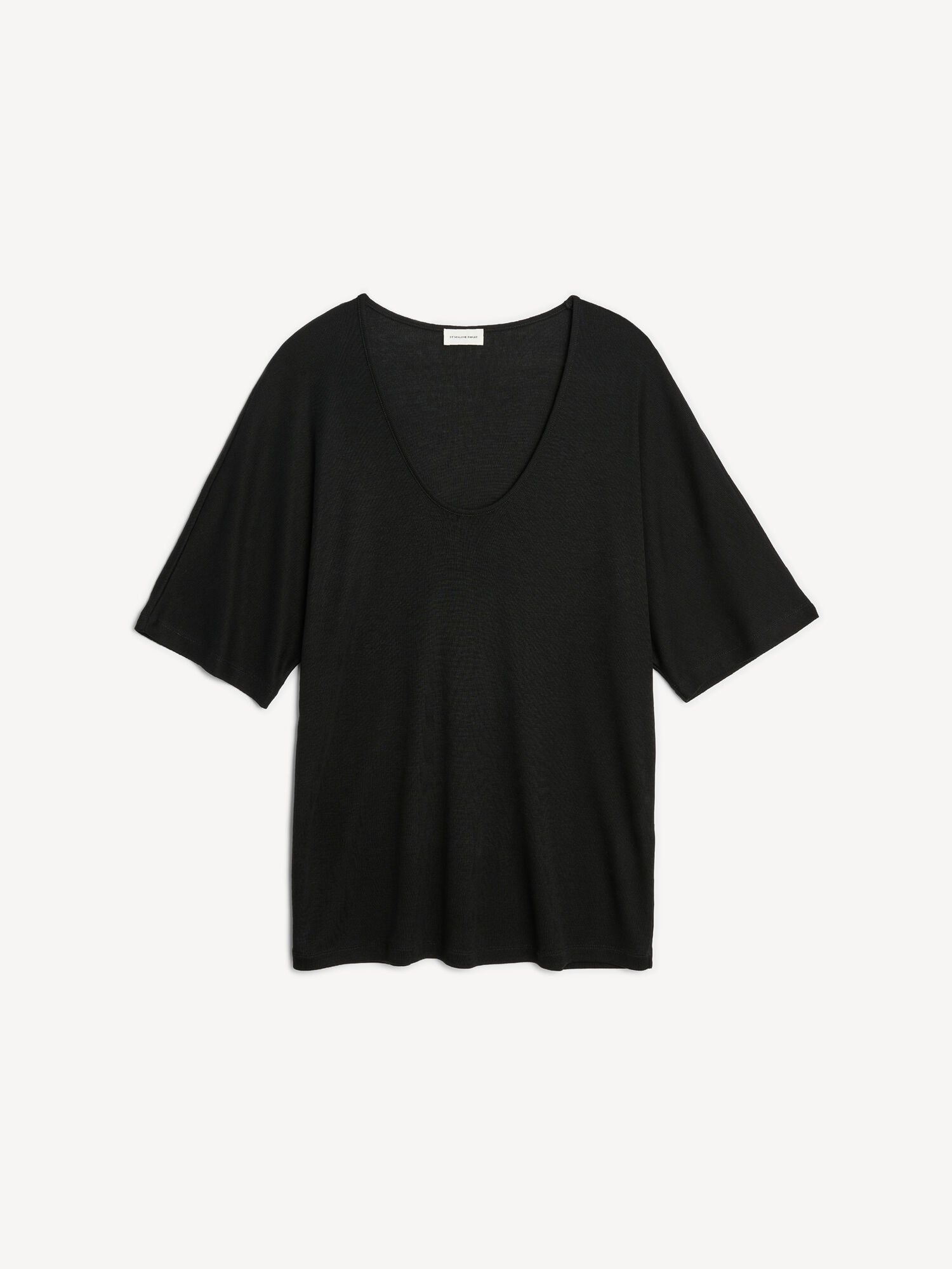 By Malene Birger Cevina Oversized T-shirt Tops Black | UK_BB68169