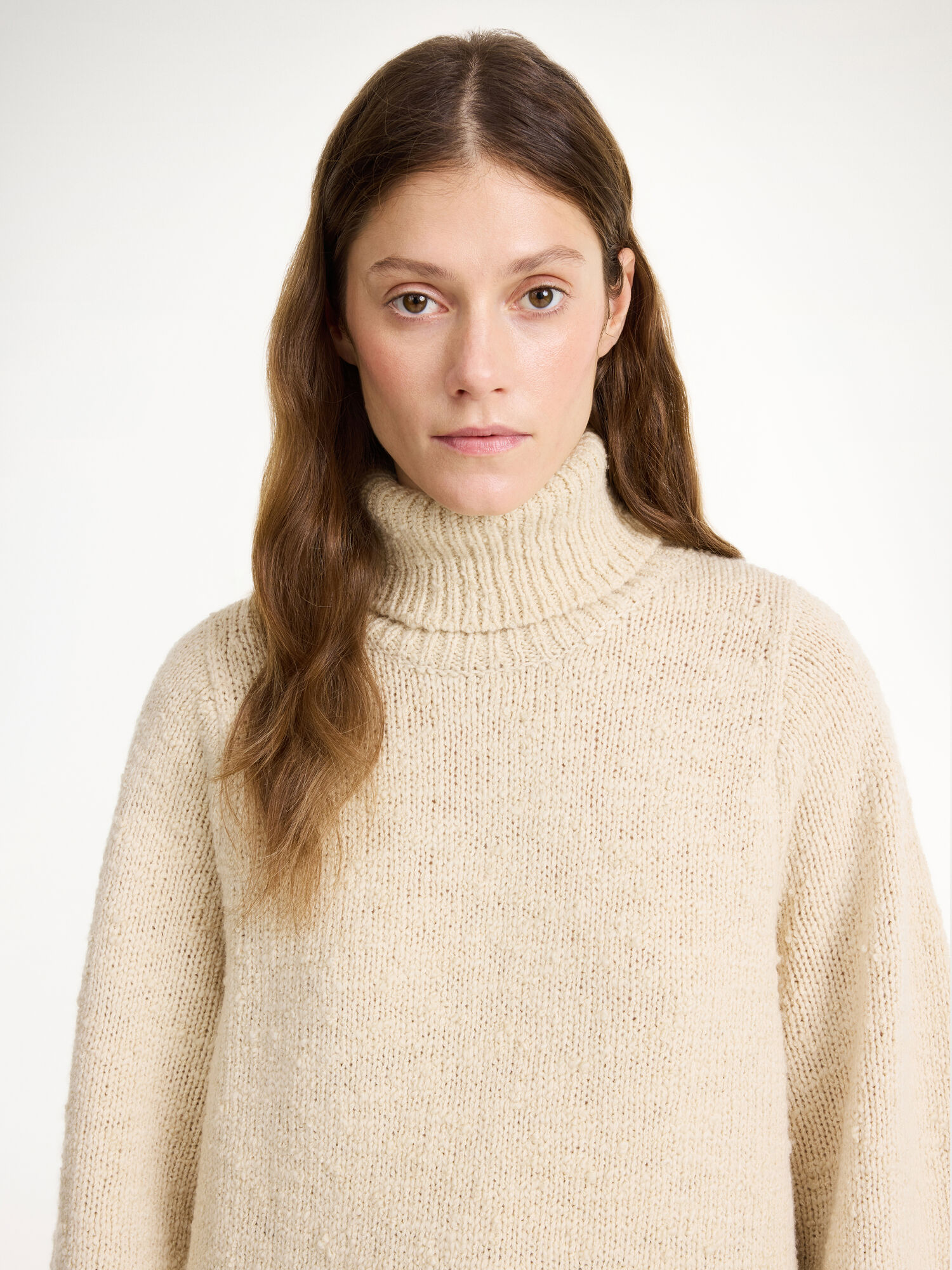 By Malene Birger Charice Wool Sweater Knitwear Oyster Gray | UK_BB95507