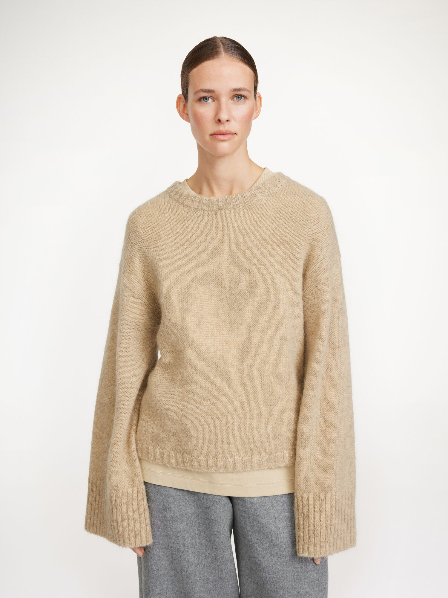 By Malene Birger Cierra Sweater Knitwear Twill Beige | UK_BB99388