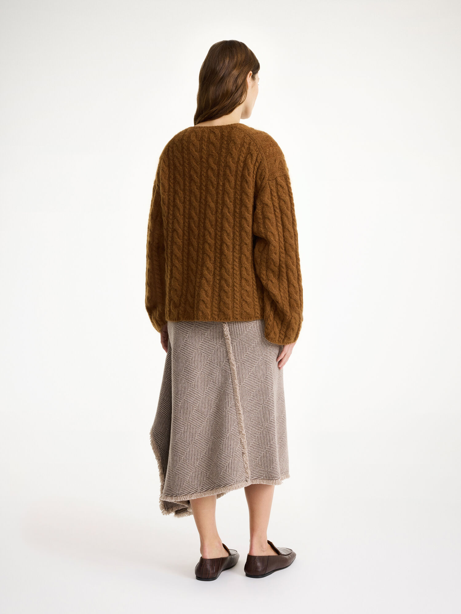 By Malene Birger Cimone Cable-knit Sweater Knitwear Bison | UK_BB91904