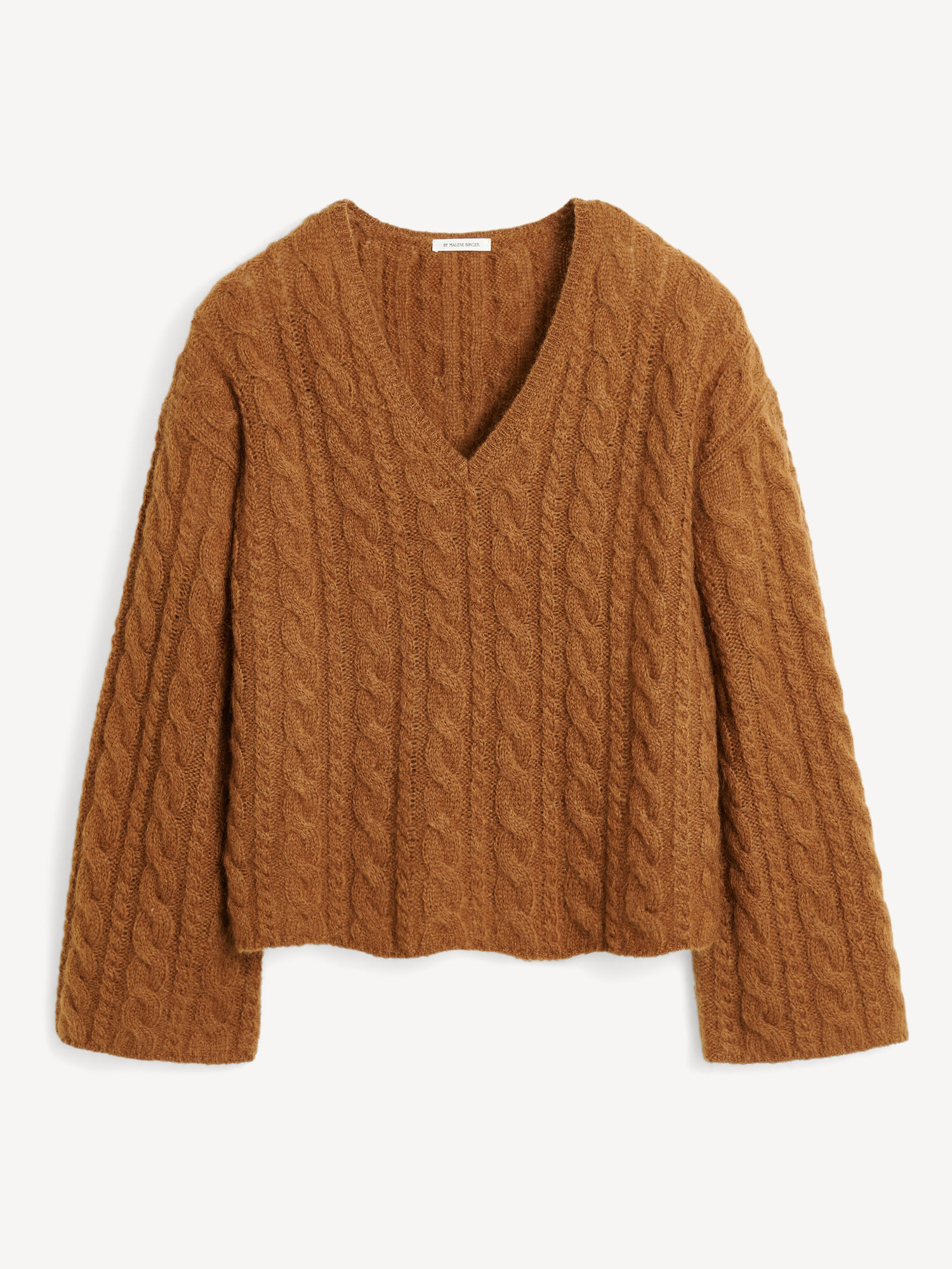 By Malene Birger Cimone Cable-knit Sweater Knitwear Bison | UK_BB91904