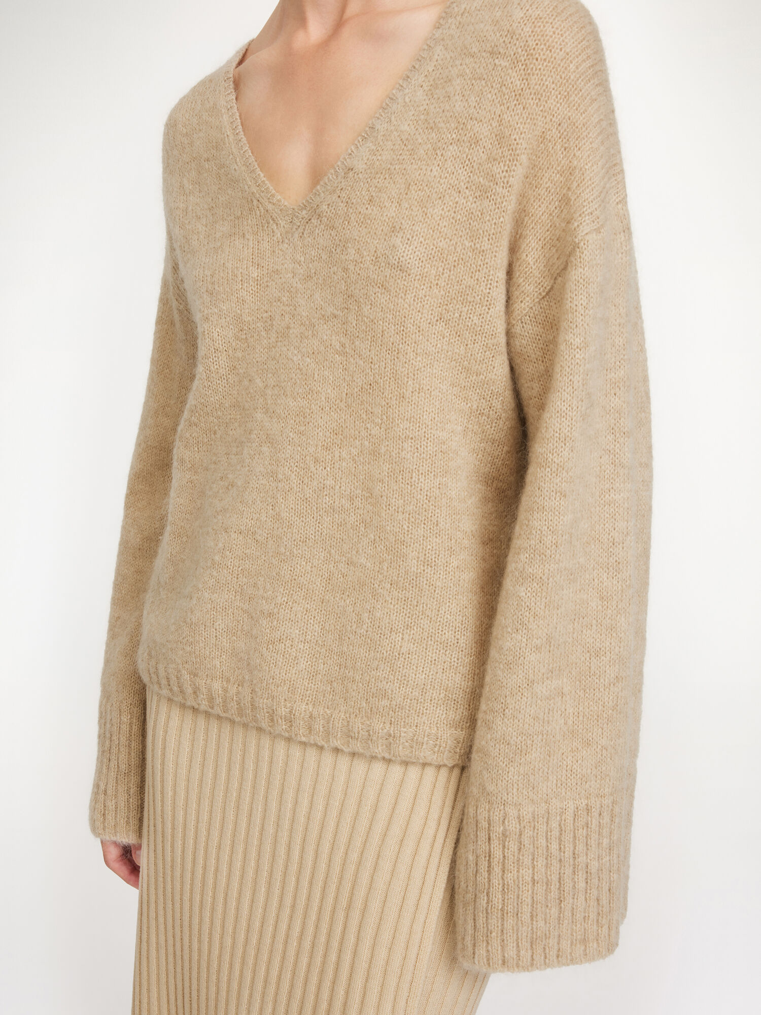 By Malene Birger Cimone Sweater Knitwear Twill Beige | UK_BB96906