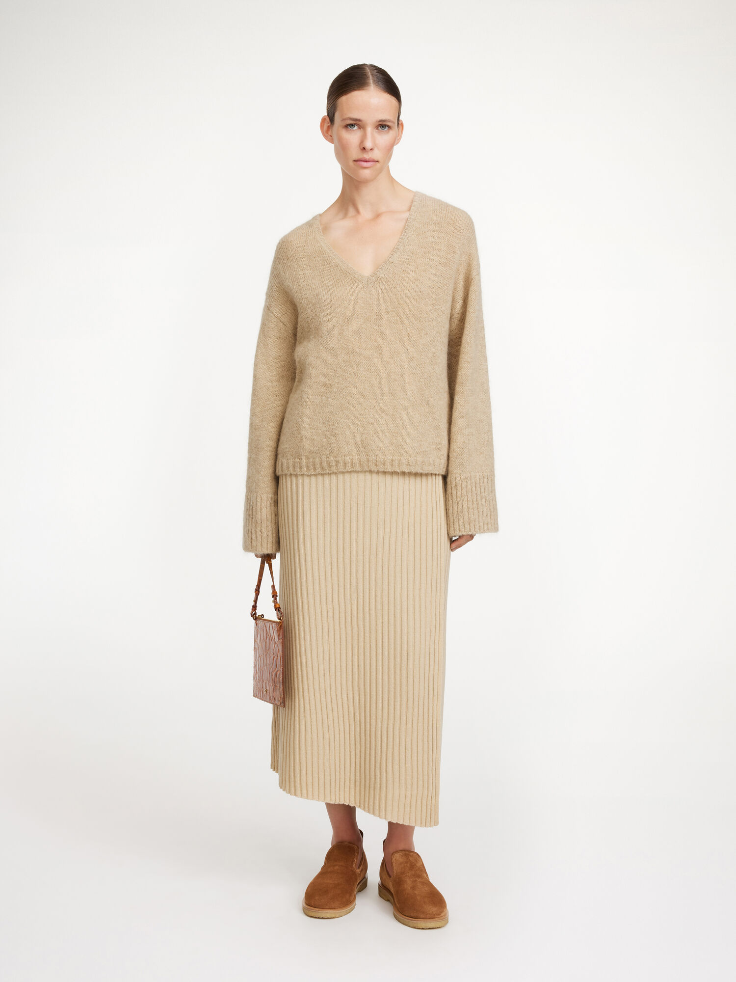 By Malene Birger Cimone Sweater Knitwear Twill Beige | UK_BB96906