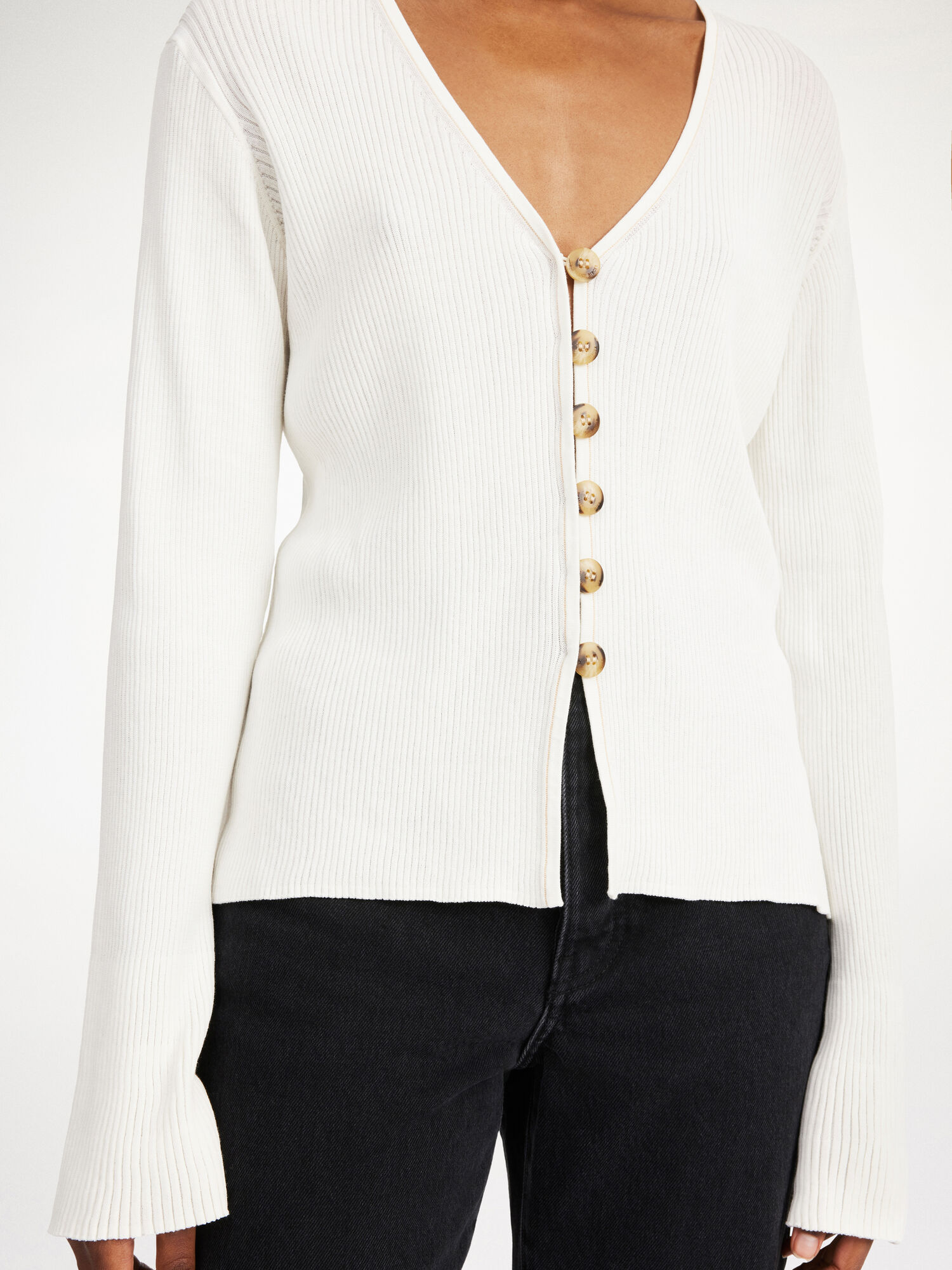 By Malene Birger Cirella Cardigan Knitwear Soft White | UK_BB75698