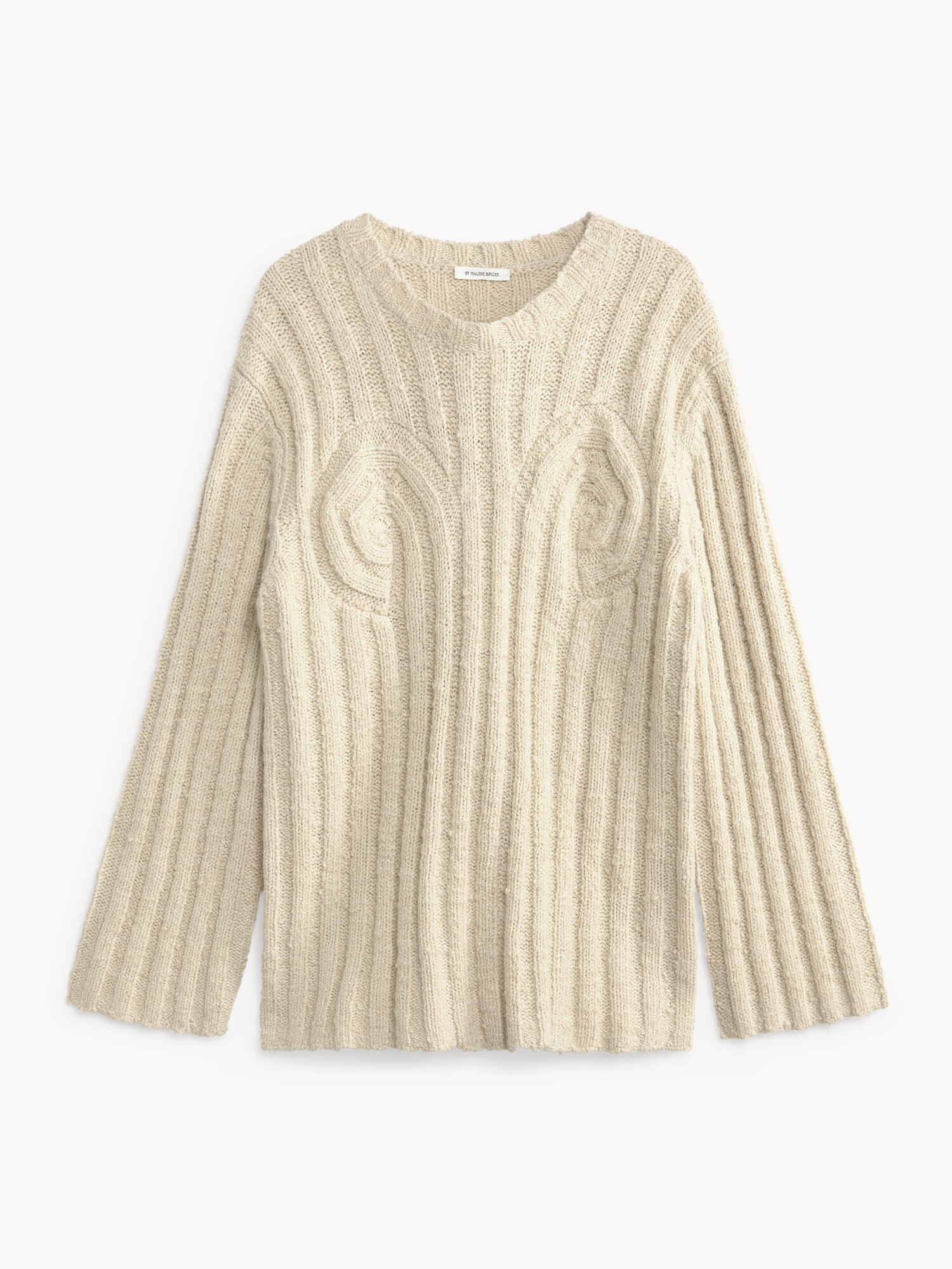 By Malene Birger Cirra Ribbed Sweater Knitwear Oyster Gray | UK_BB83266