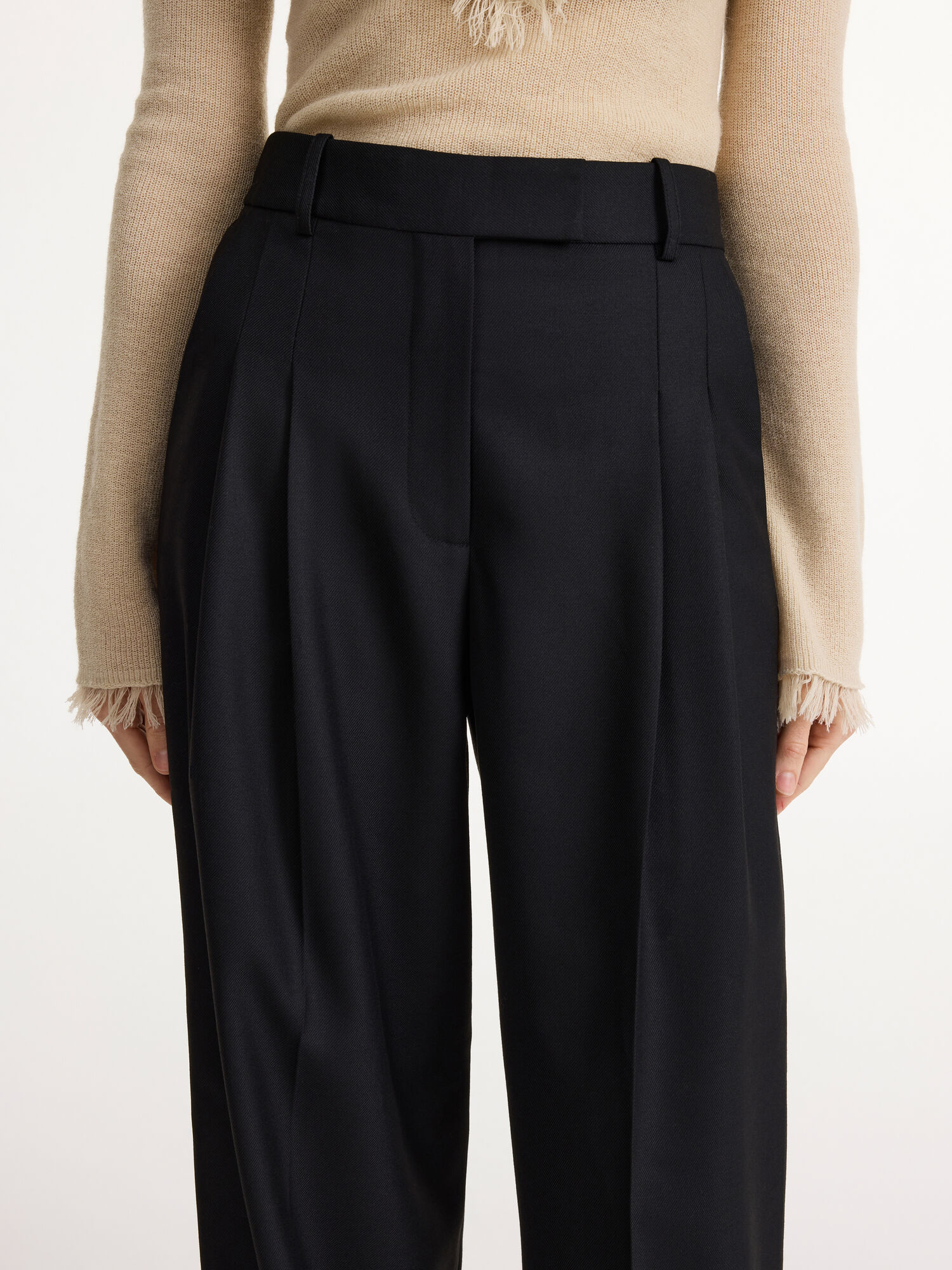 By Malene Birger Cymbaria High-waist Trousers Black | UK_BB39058