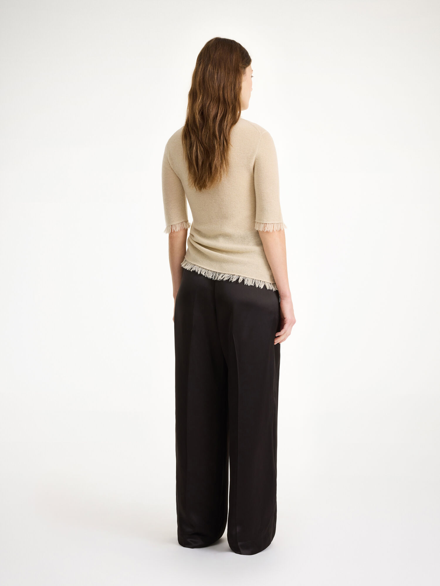 By Malene Birger Cymbaria High-waisted Trousers Black | UK_BB64965