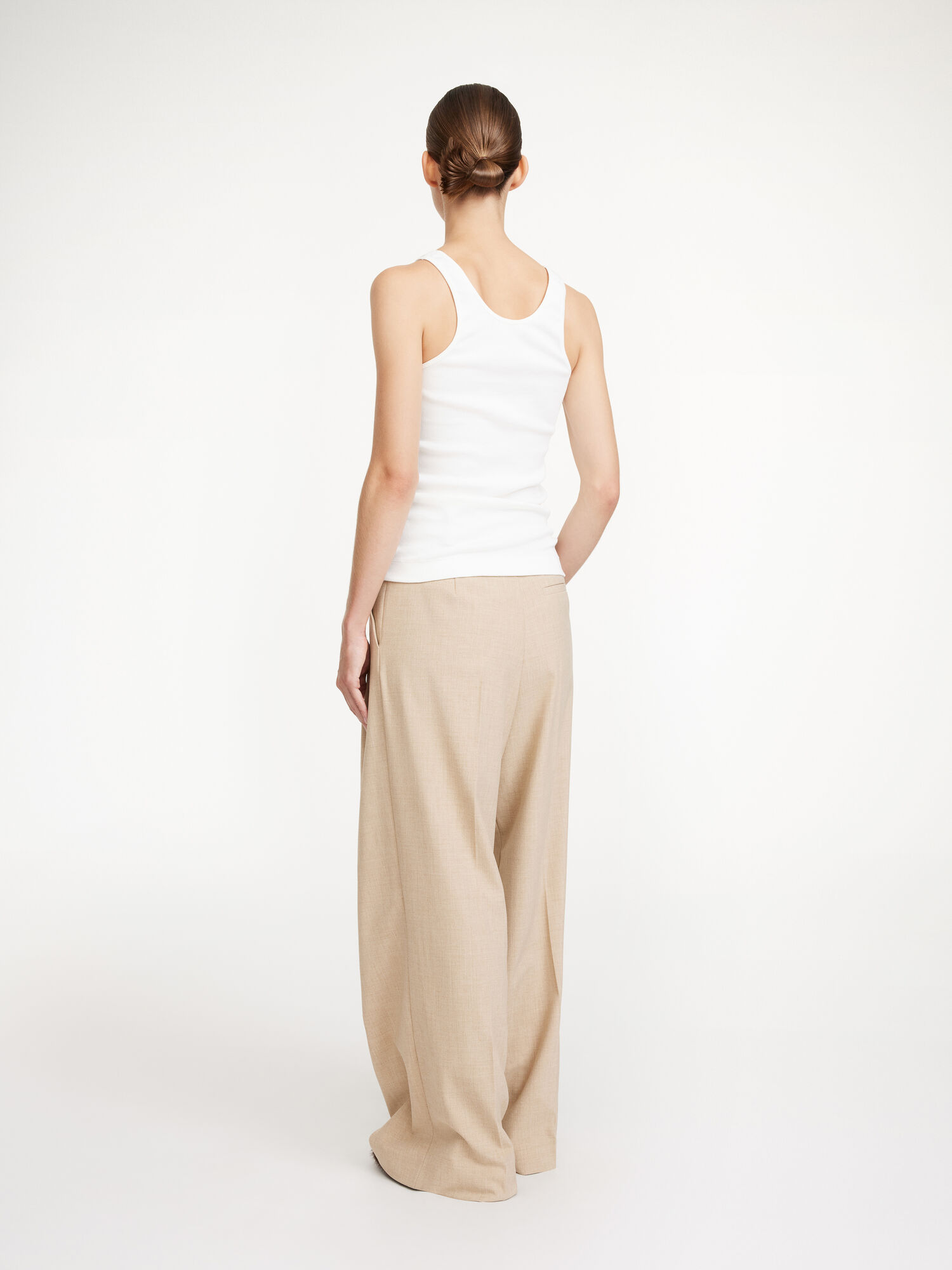 By Malene Birger Cymbaria High-waisted Trousers Cinnamon Brown | UK_BB78844