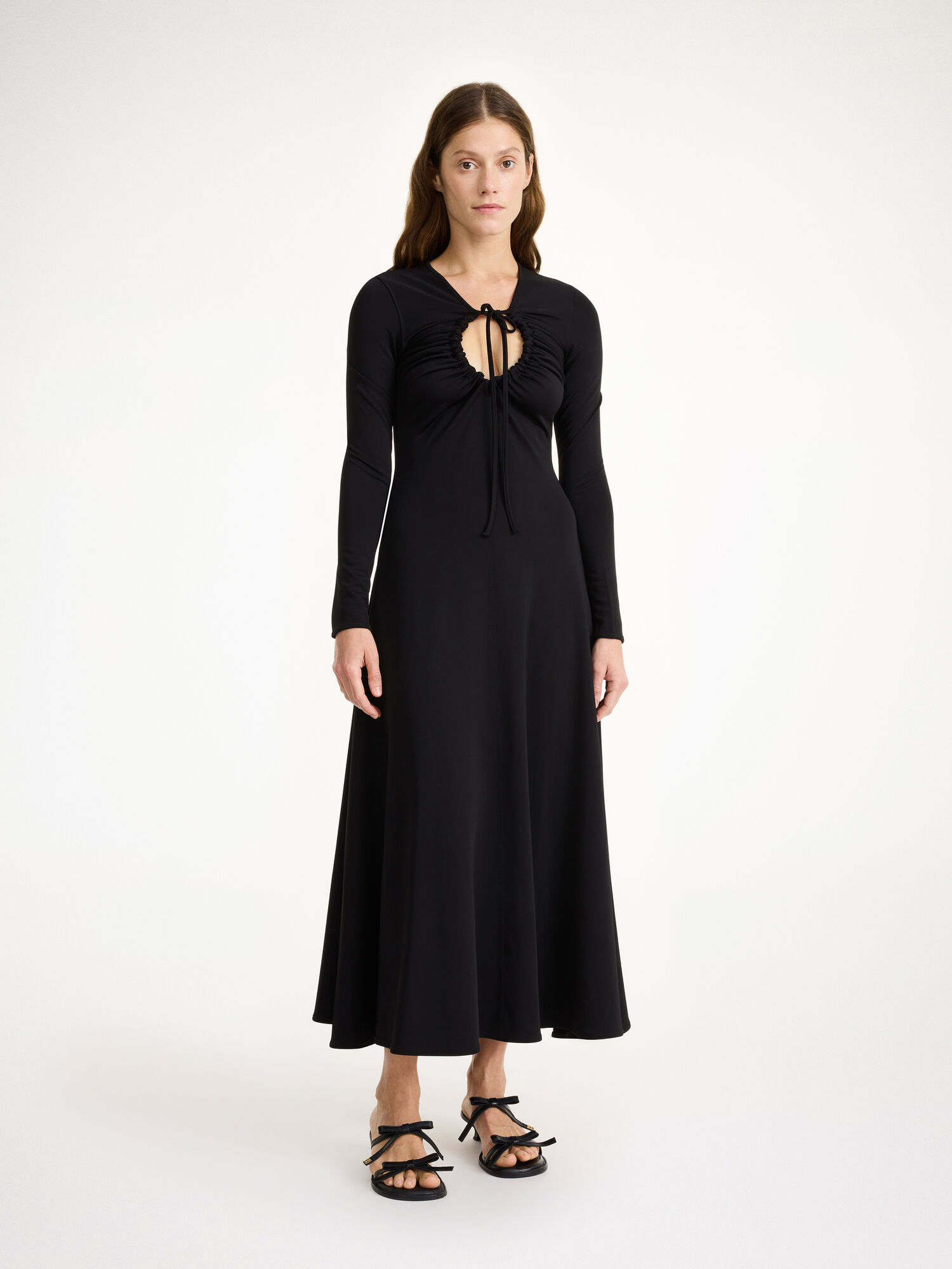 By Malene Birger Deija Maxi Dress Knitwear Black | UK_BB79105