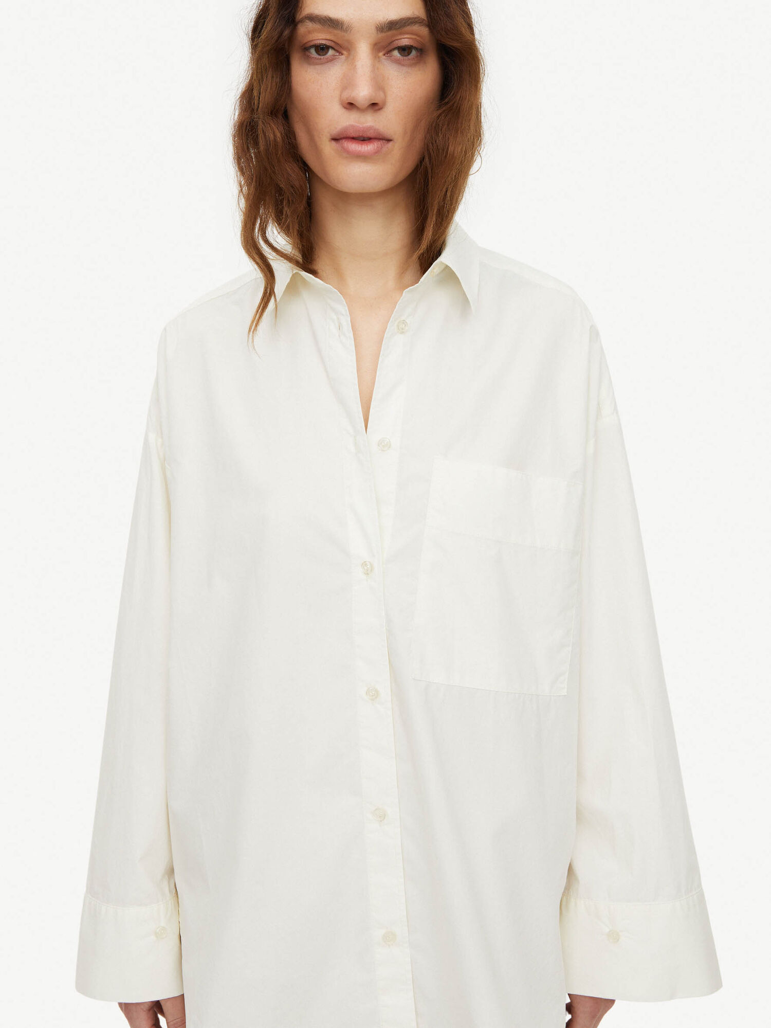 By Malene Birger Derris Organic Cotton Shirts Whisper White | UK_BB50023