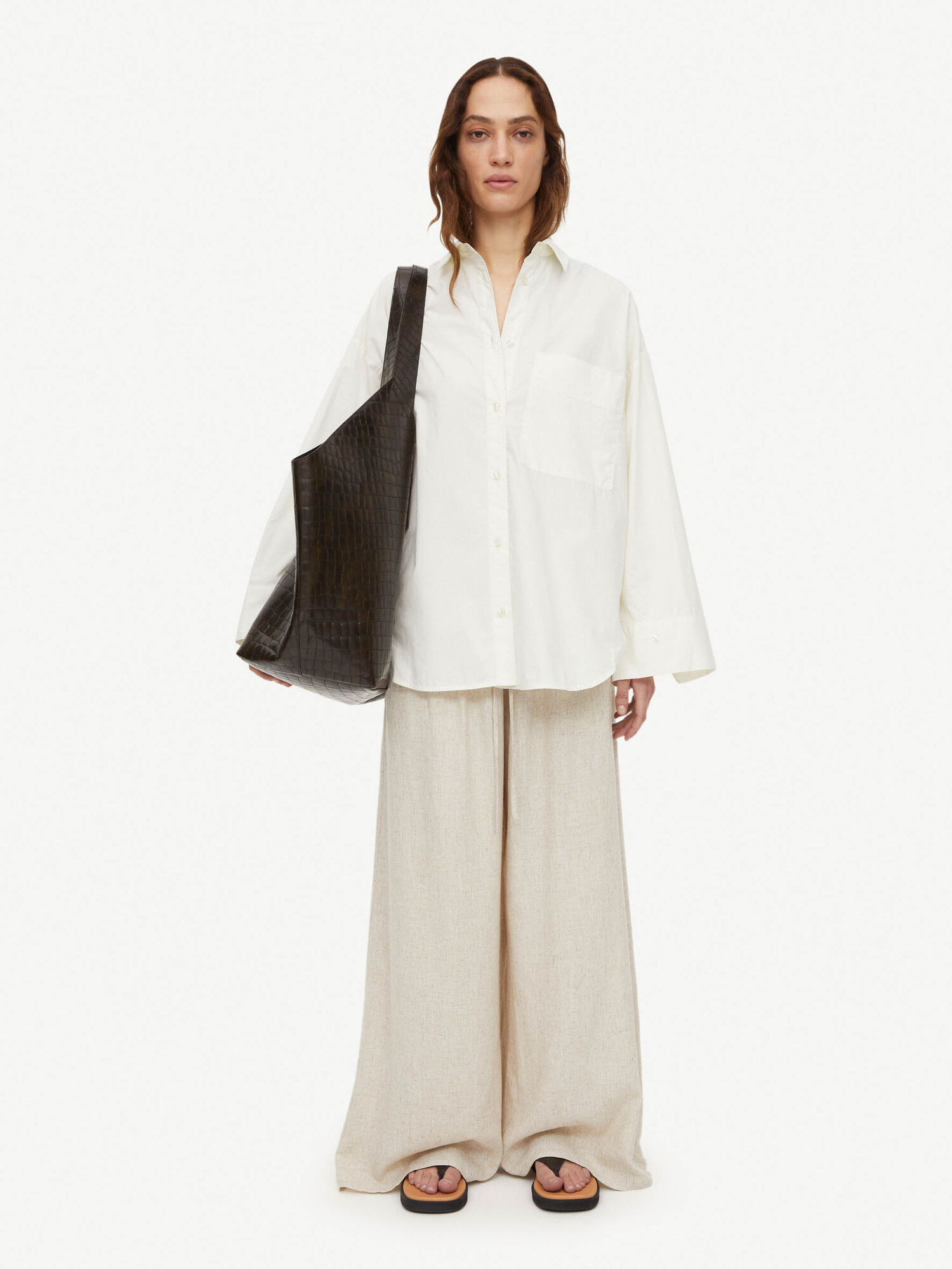 By Malene Birger Derris Organic Cotton Shirts Whisper White | UK_BB50023