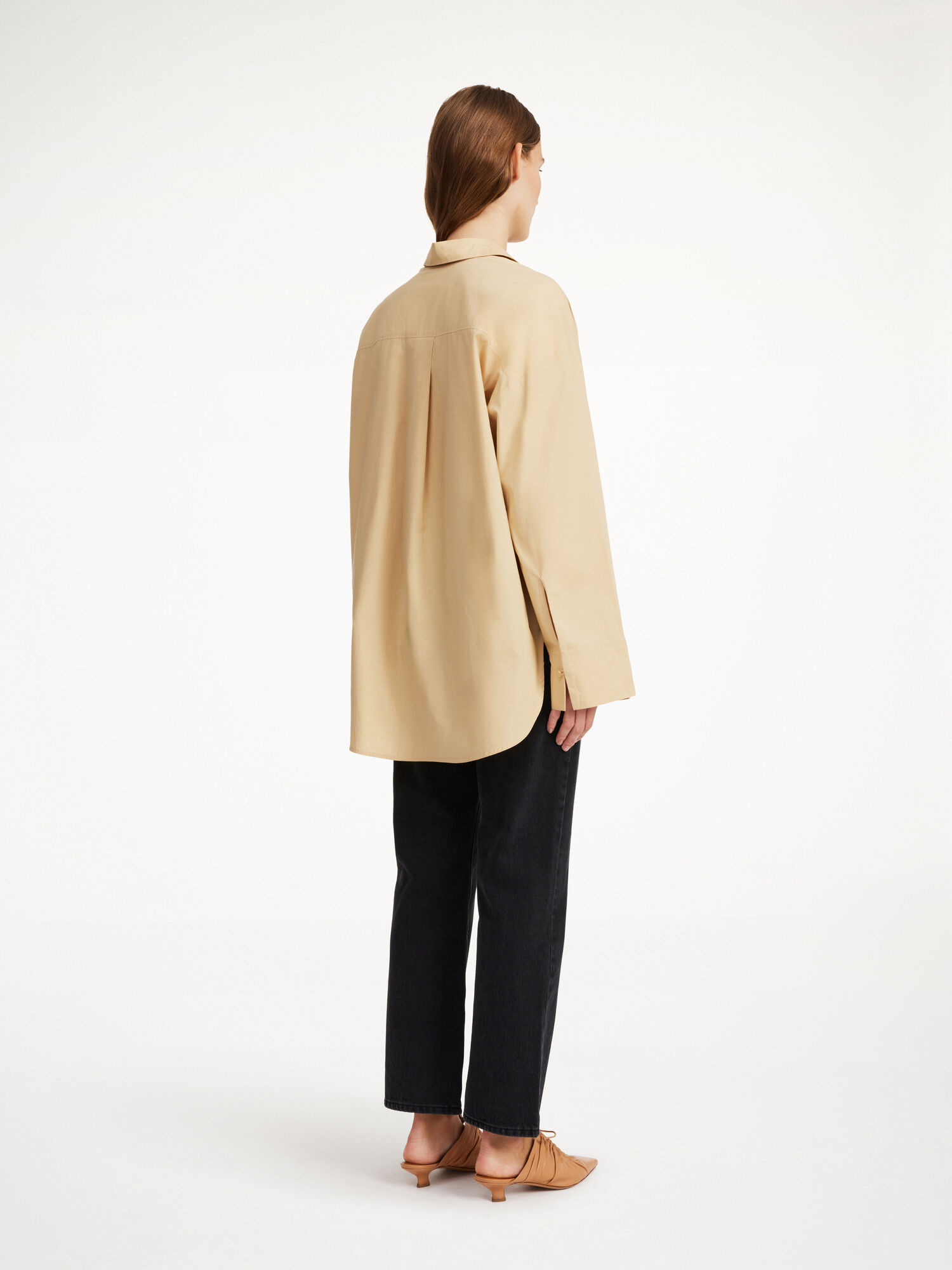 By Malene Birger Derris Organic Cotton Shirts Dark Sand | UK_BB68770