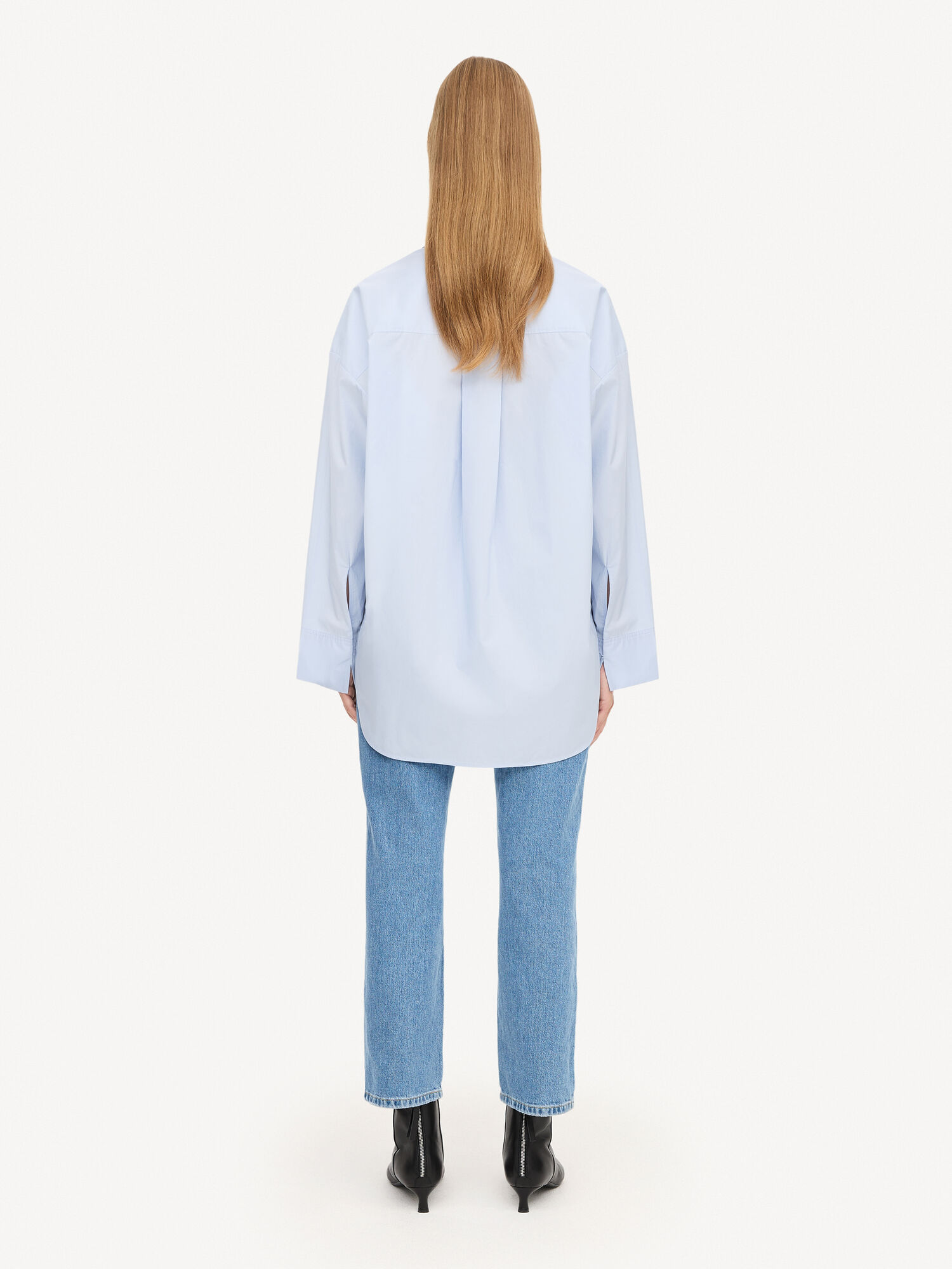 By Malene Birger Derris Organic Cotton Shirts Periwinkle Blue | UK_BB46920