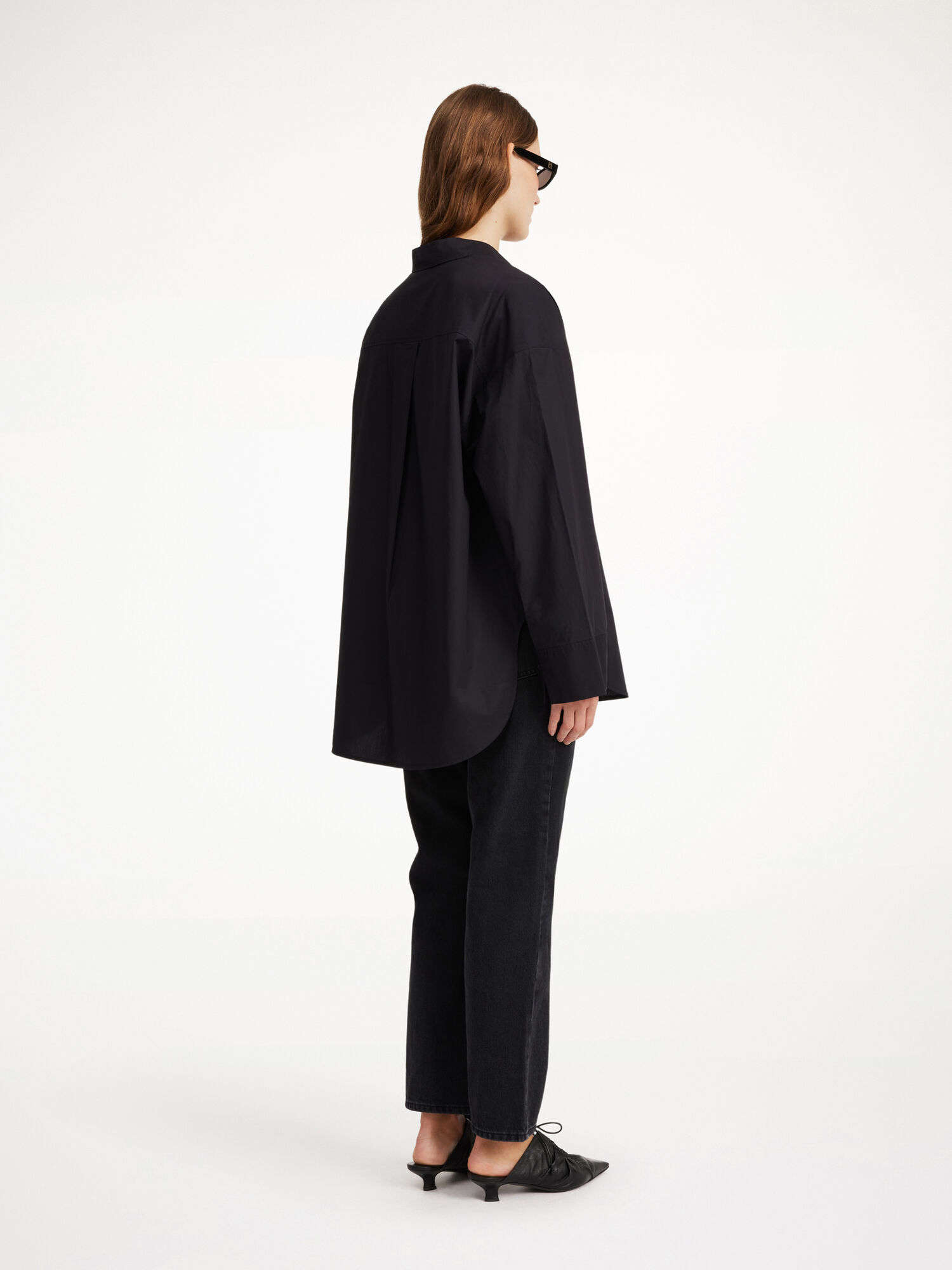 By Malene Birger Derris Organic Cotton Shirts Black | UK_BB13733