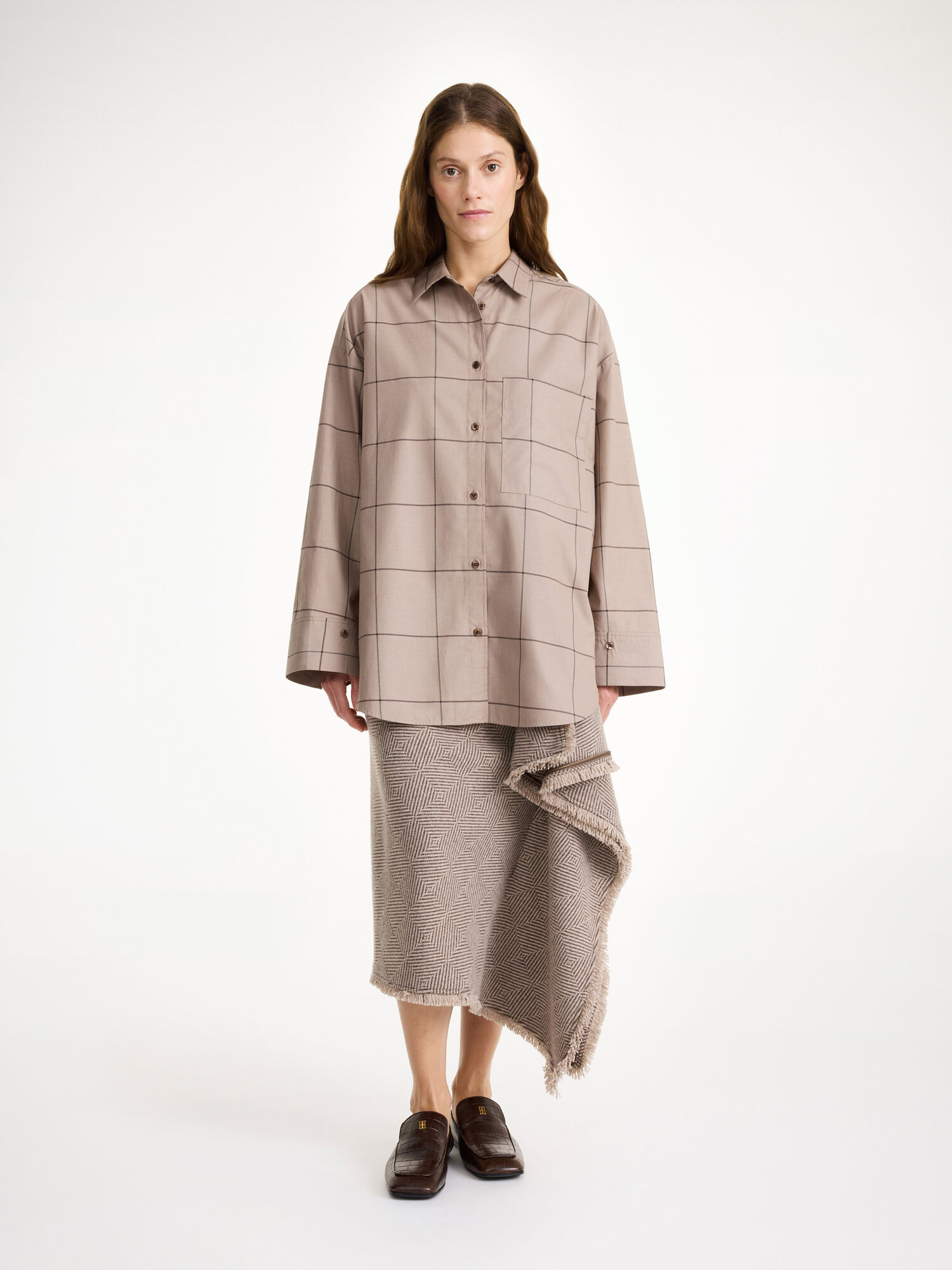 By Malene Birger Derris Organic Cotton Shirts Autumn check | UK_BB63574