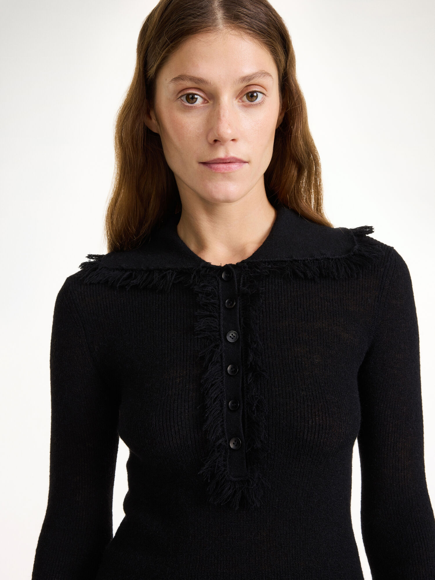 By Malene Birger Dreele Wool-blend Sweater Knitwear Black | UK_BB34327