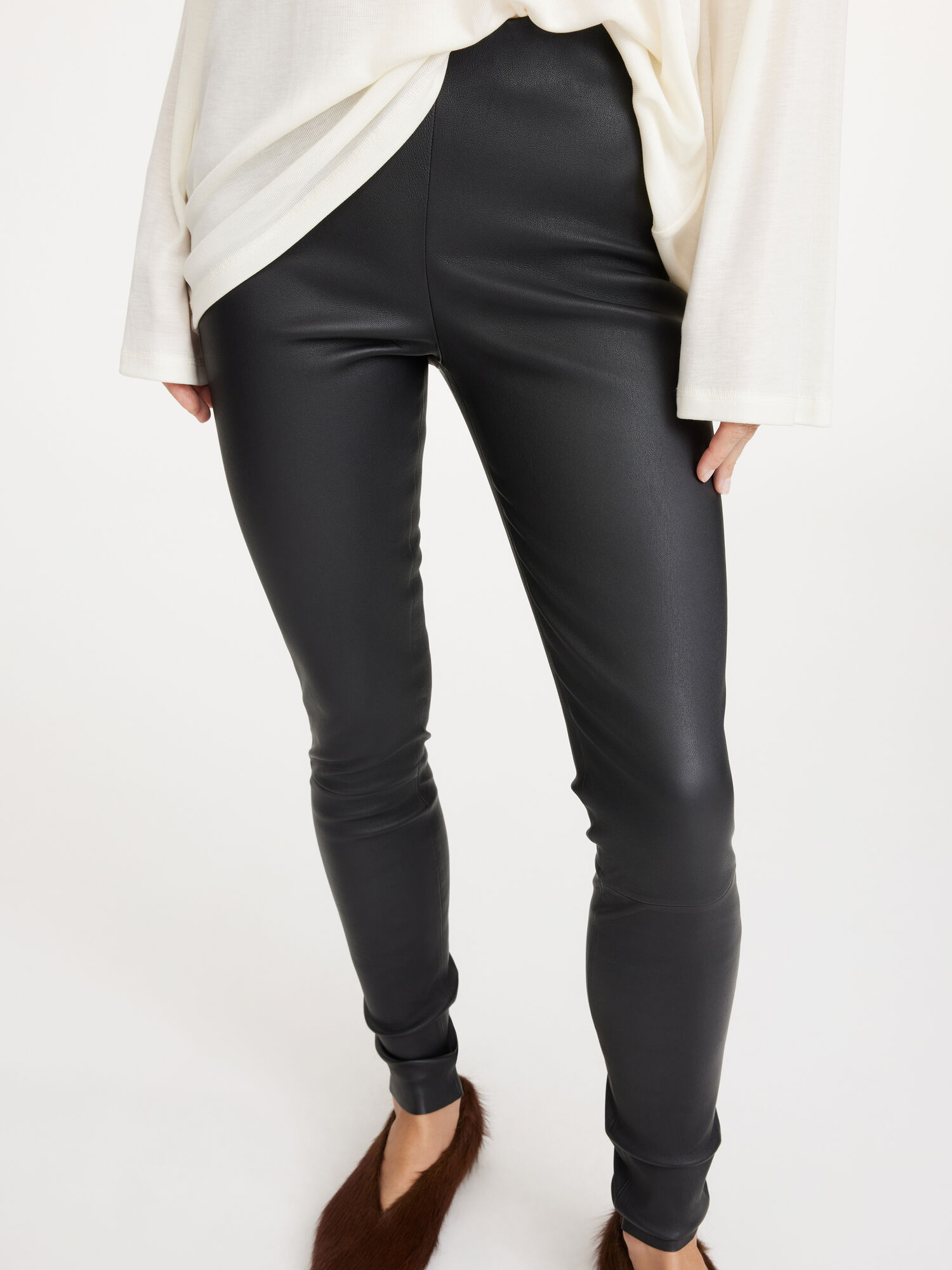 By Malene Birger Elenasoo Leggings Trousers Black | UK_BB67109