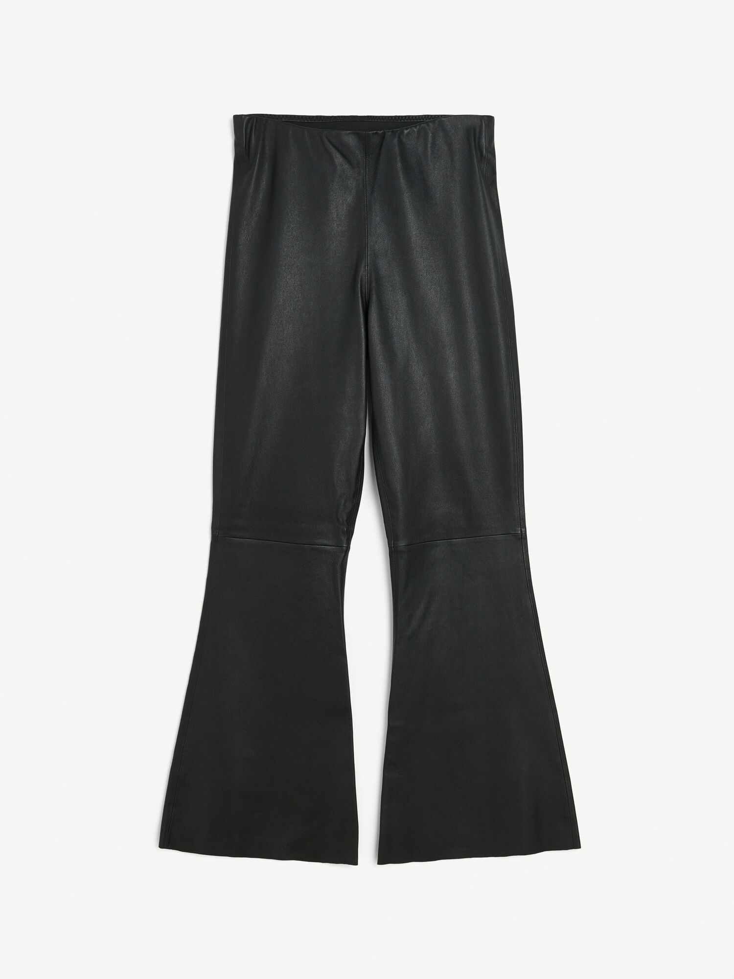 By Malene Birger Evyline Cropped Leather Trousers Black | UK_BB70187