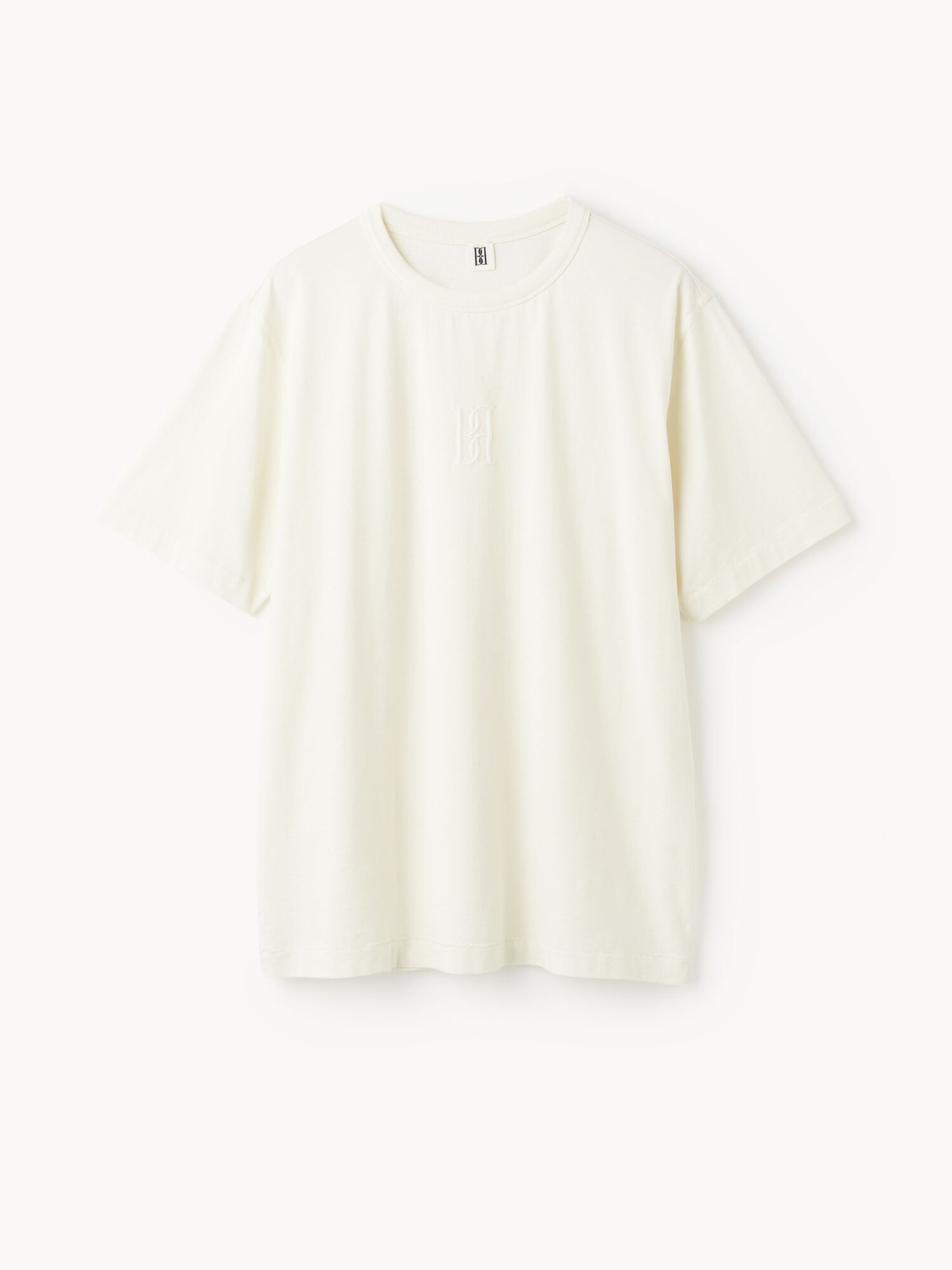 By Malene Birger Fayeh Organic Cotton T-shirt Tops Soft White | UK_BB20747