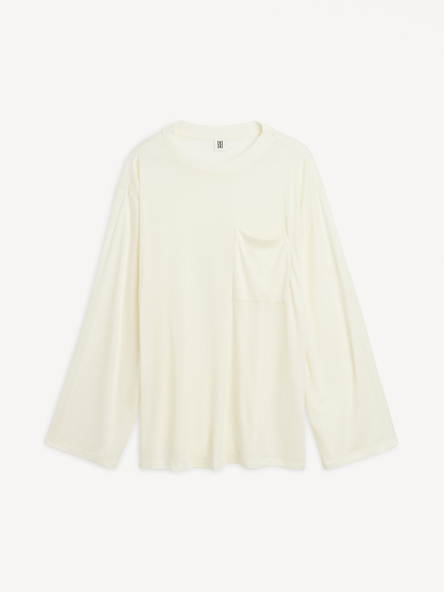 By Malene Birger Fayeh Oversized Longsleeve Tops Soft White | UK_BB75719