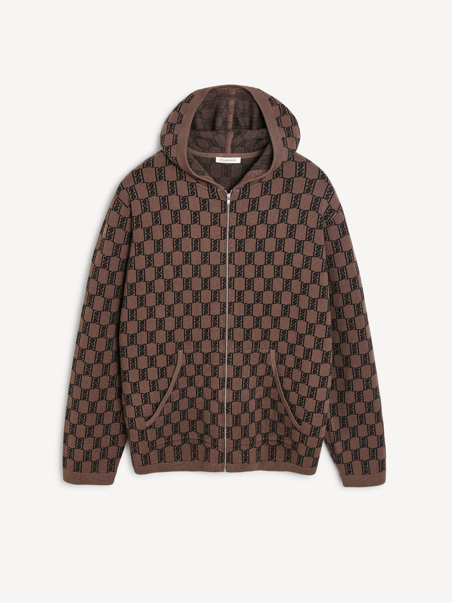 By Malene Birger Felipa Knitted Hoodie Athleisure Wear Dark Mahogany | UK_BB86556