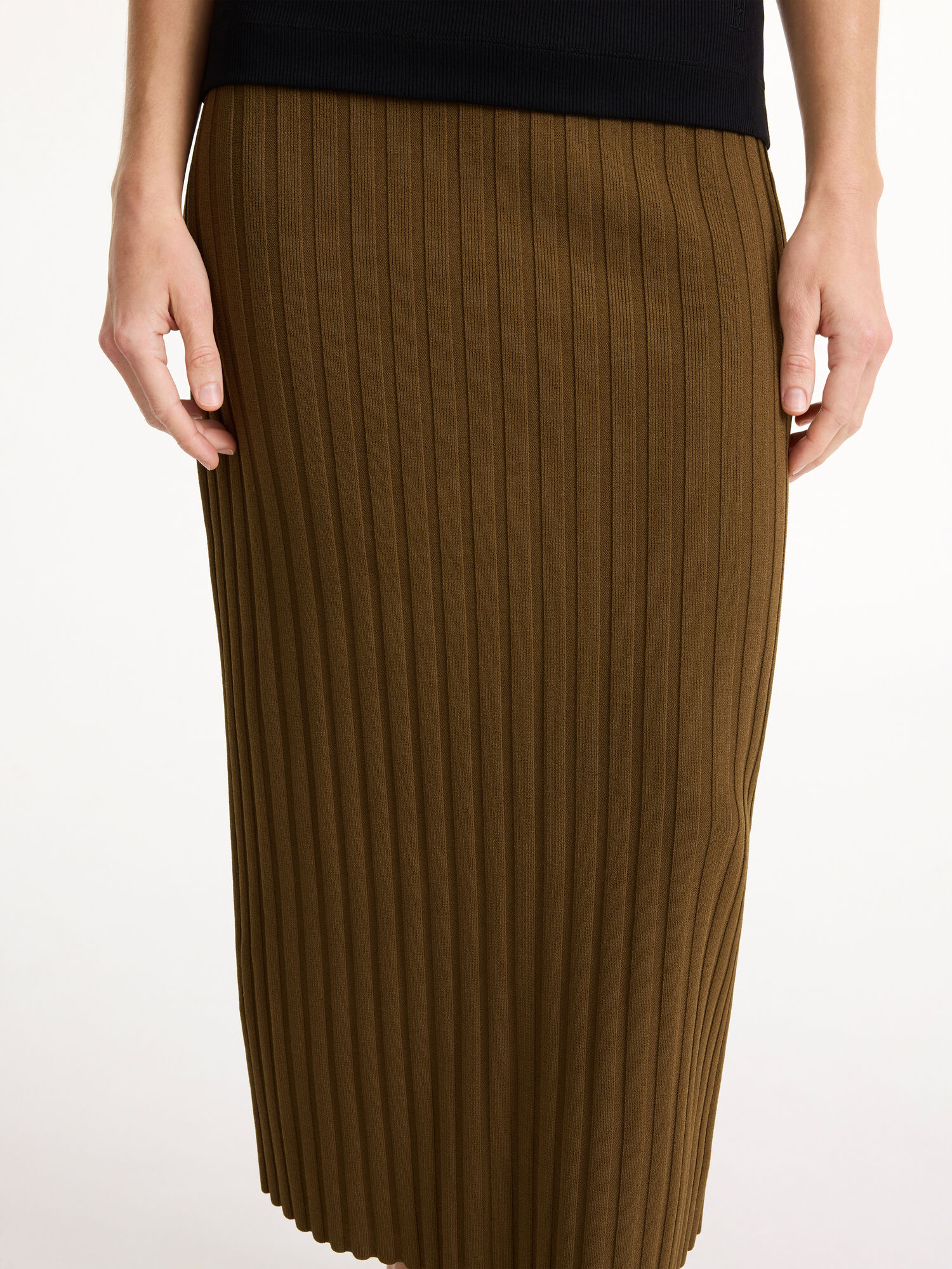 By Malene Birger Fiemme Midi Skirt Knitwear Shitake | UK_BB70563