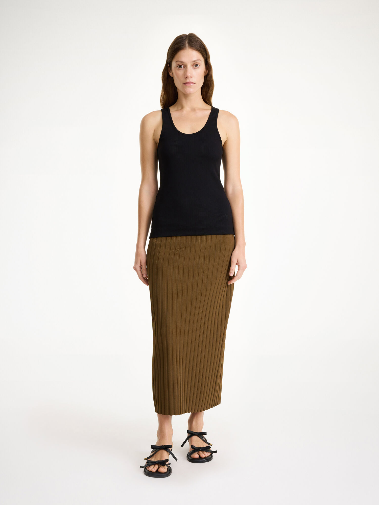 By Malene Birger Fiemme Midi Skirt Knitwear Shitake | UK_BB70563