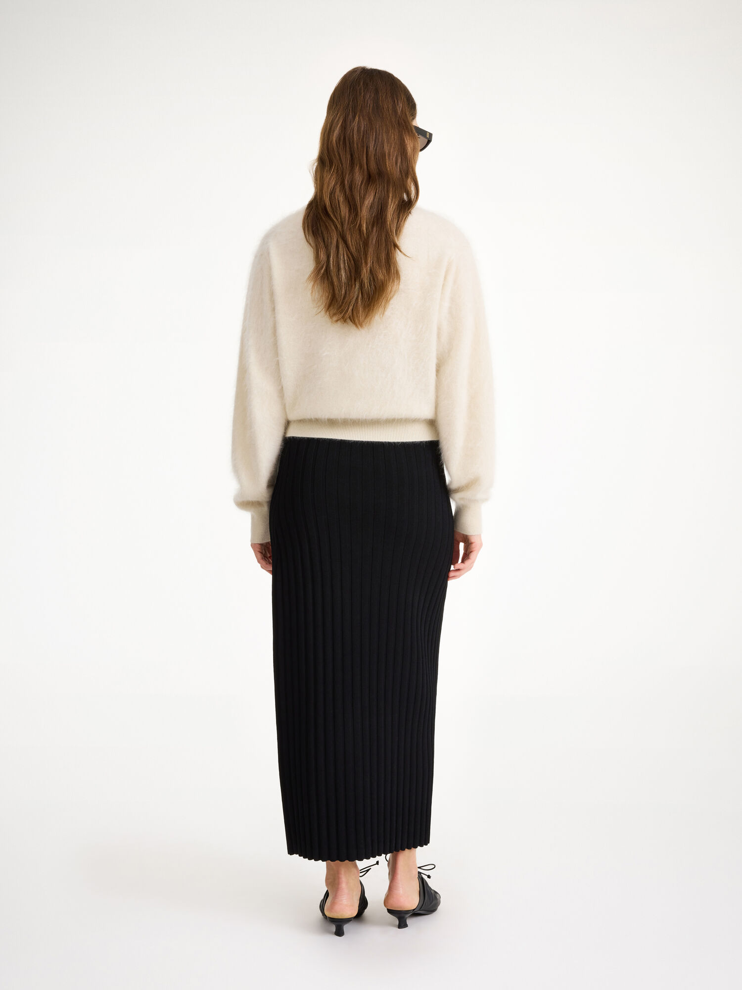 By Malene Birger Fiemme Midi Skirt Knitwear Black | UK_BB44881