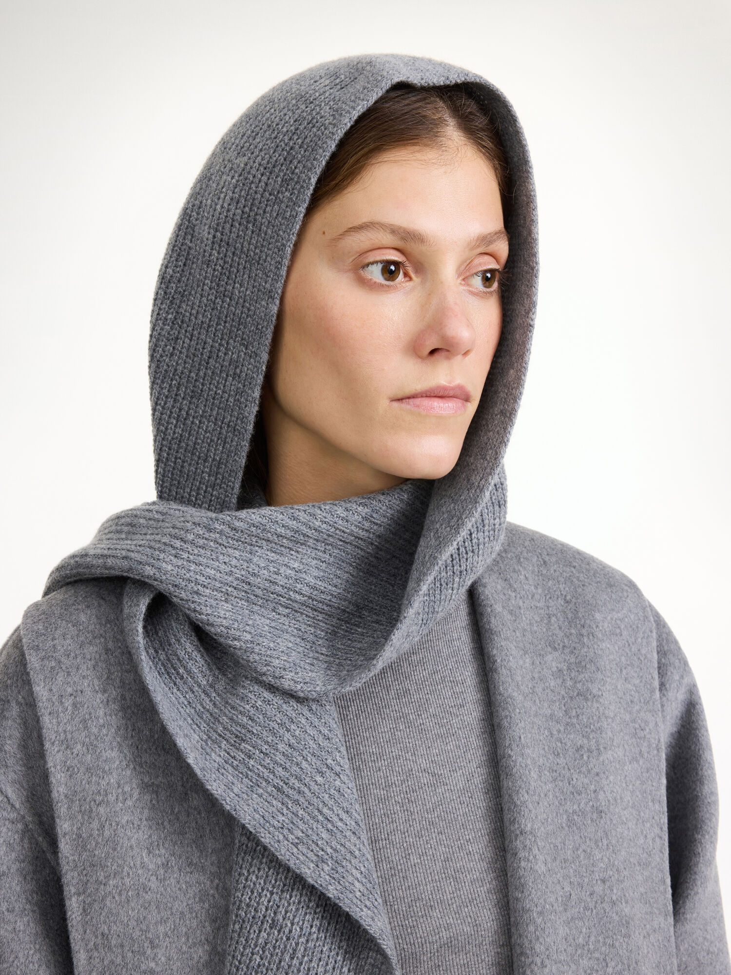 By Malene Birger Florea Hood Other Accessories Grey Melange | UK_BB68829