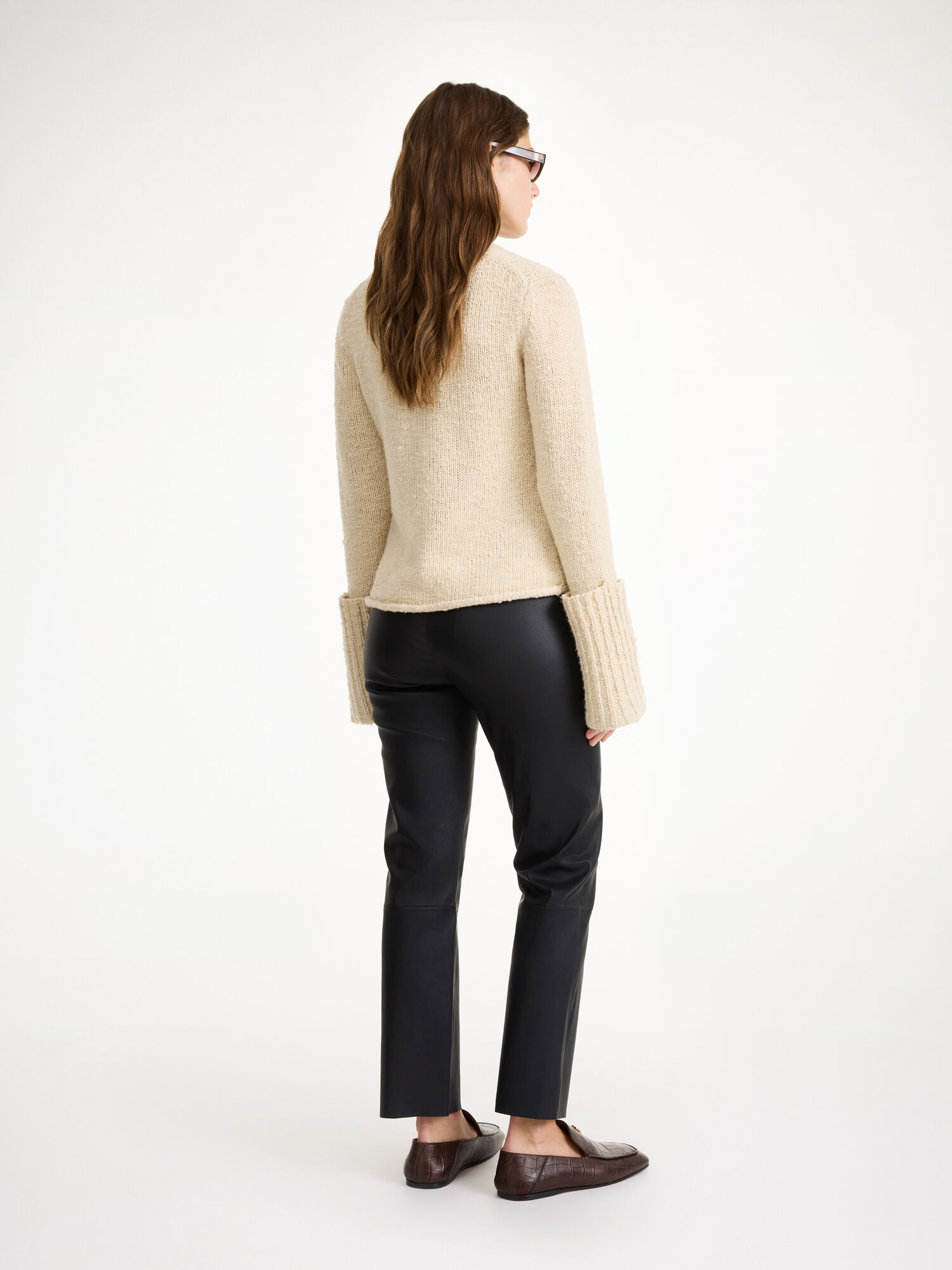 By Malene Birger Florentina Leather Trousers Black | UK_BB19742