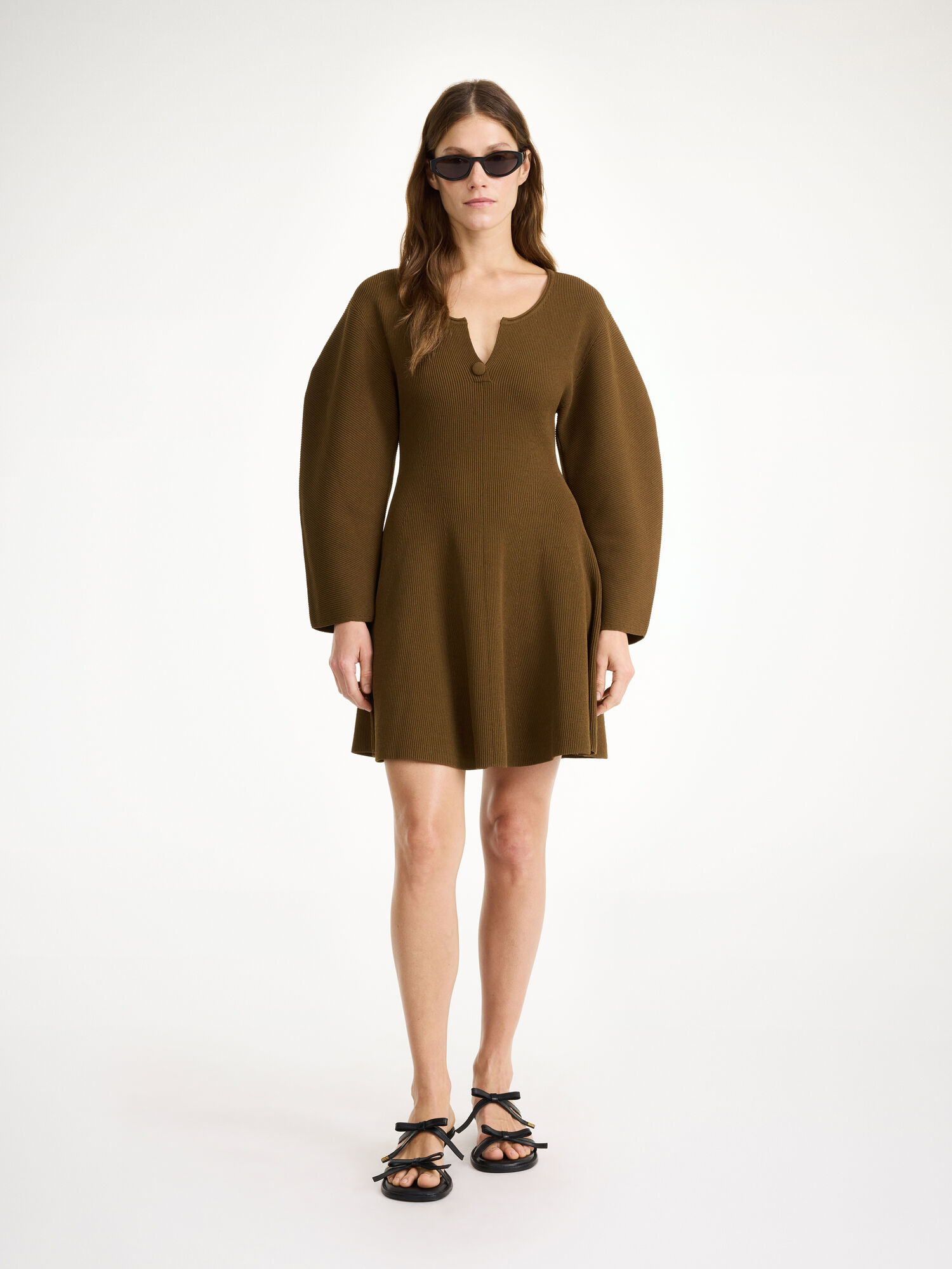 By Malene Birger Francesa Mini Dress Shitake | UK_BB78750