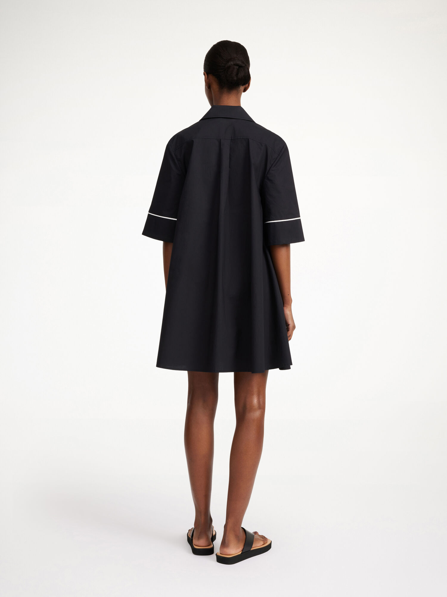 By Malene Birger Gaielle Organic Cotton Dress Black | UK_BB10303