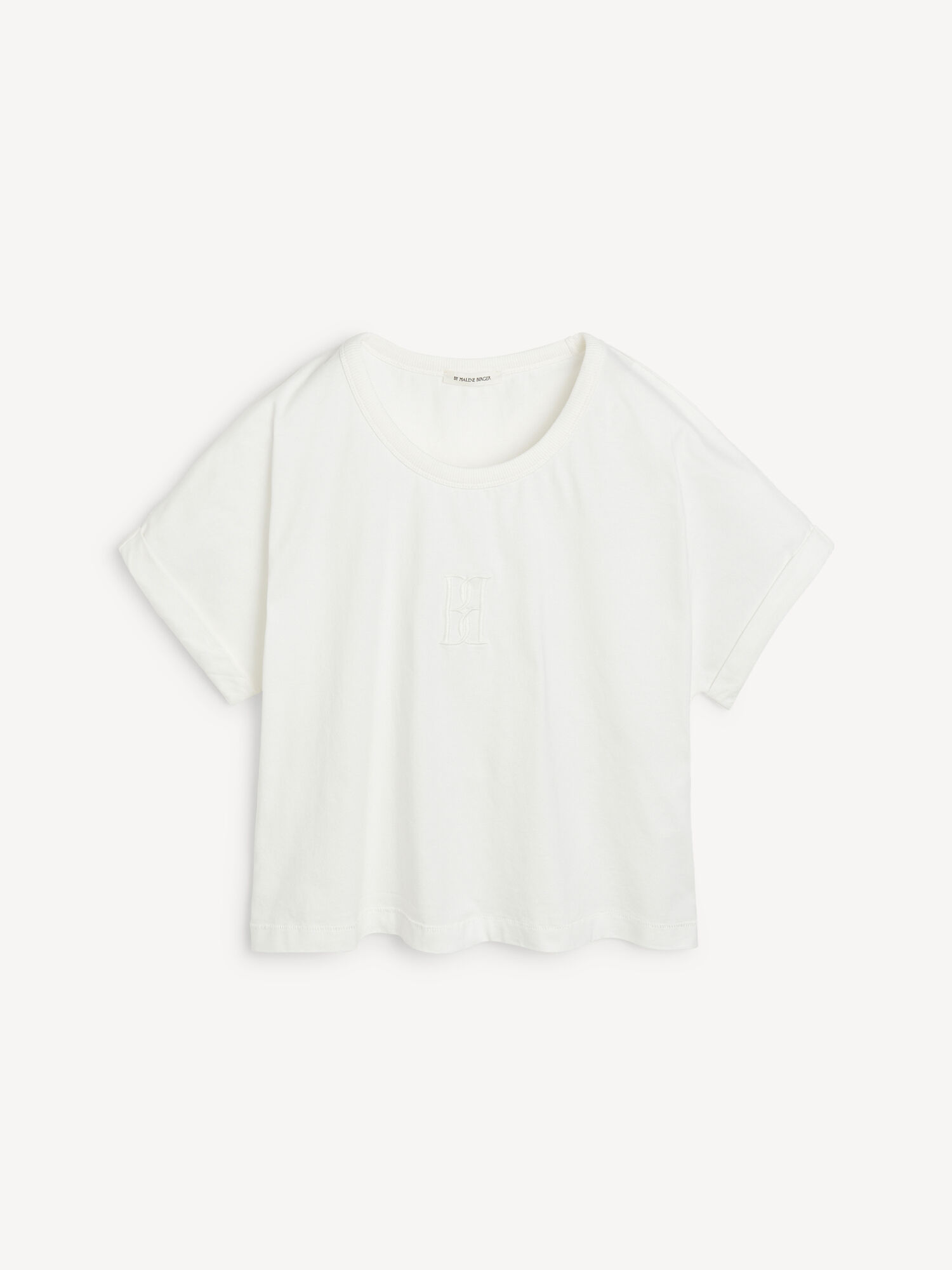 By Malene Birger Hedalia Organic Cotton T-shirt Tops Soft White | UK_BB78911