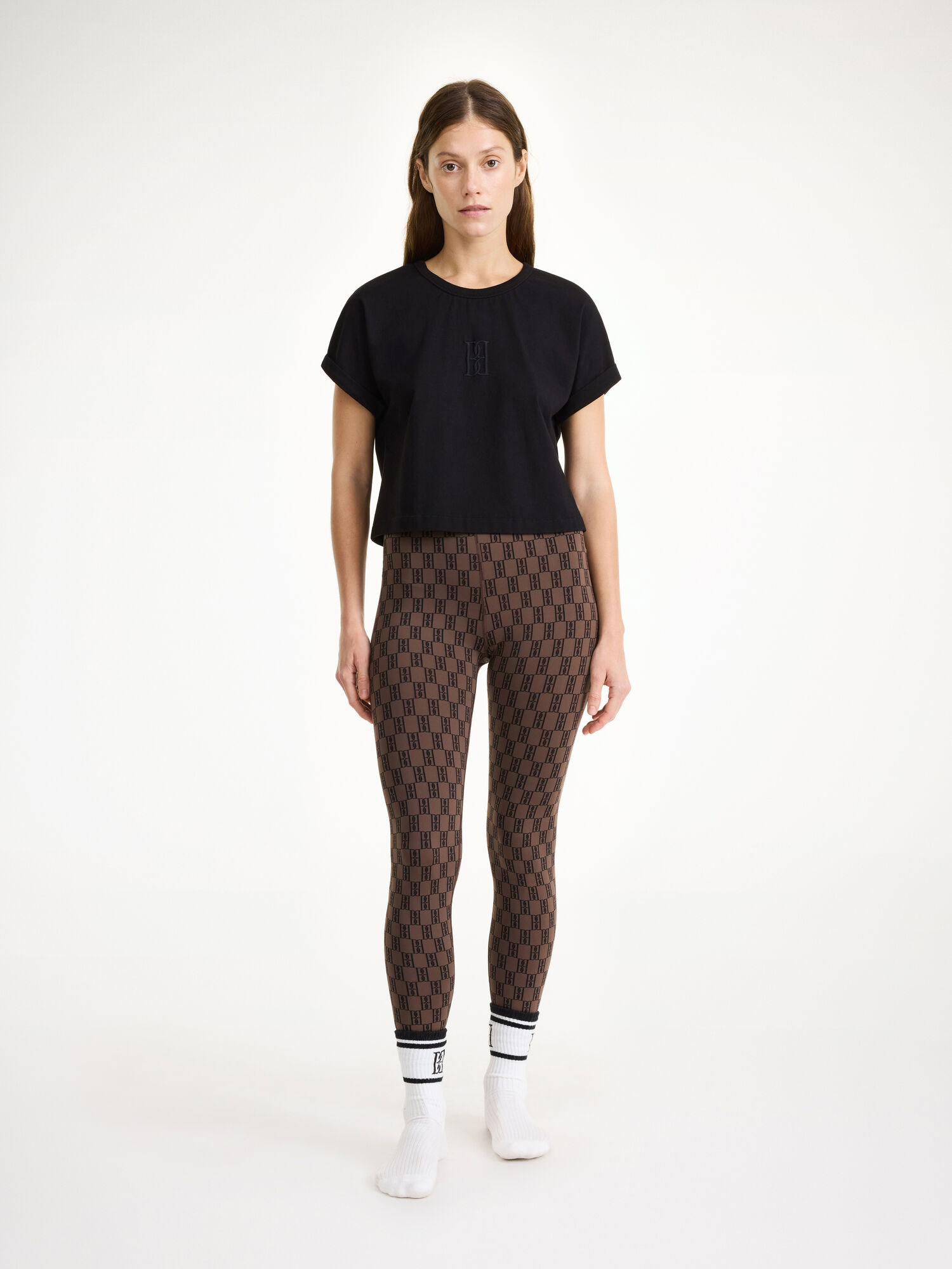 By Malene Birger Hedalia Organic Cotton T-shirt Athleisure Wear Black | UK_BB68144