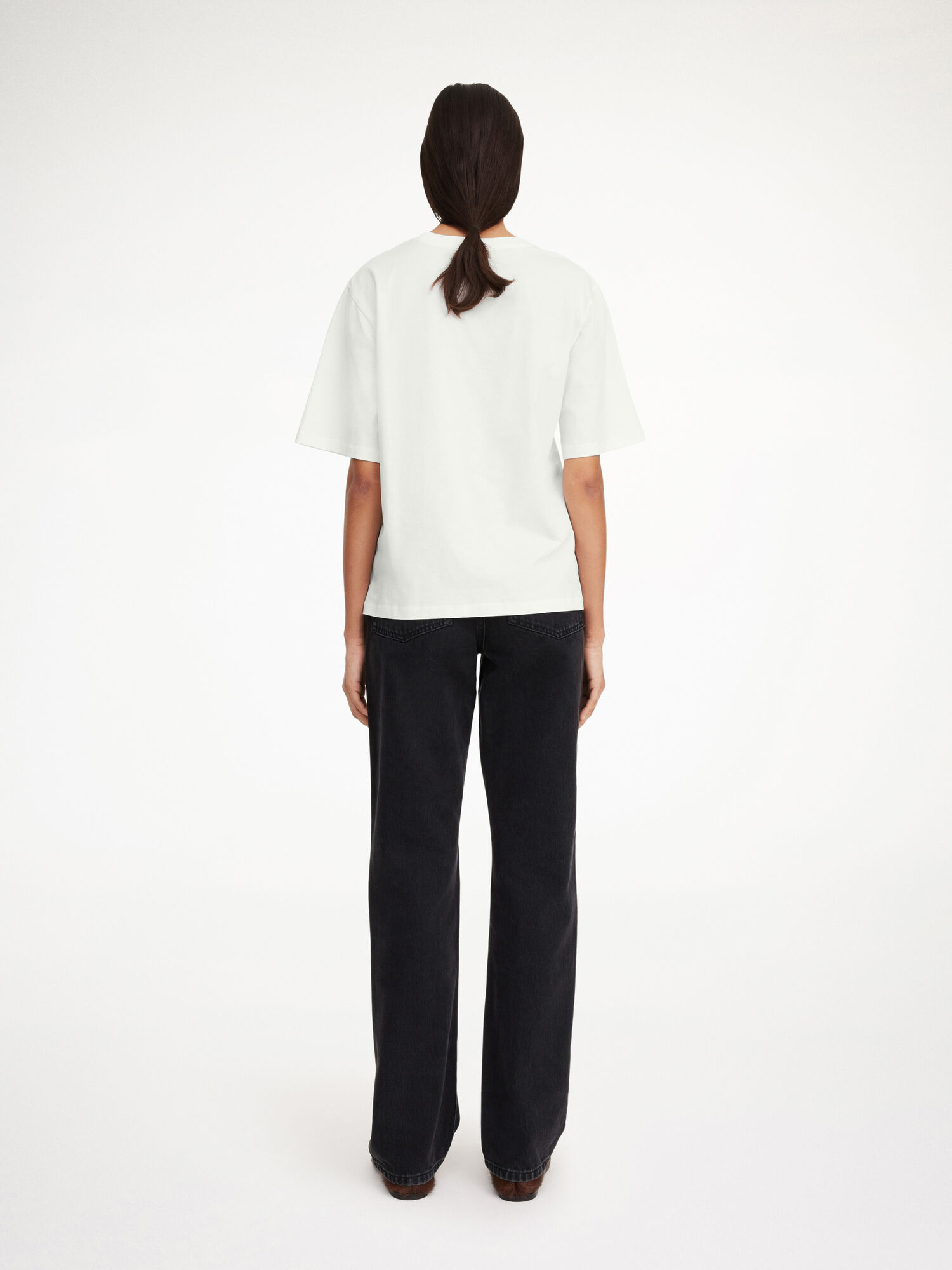 By Malene Birger Hedil T-shirt Tops Soft White | UK_BB91074