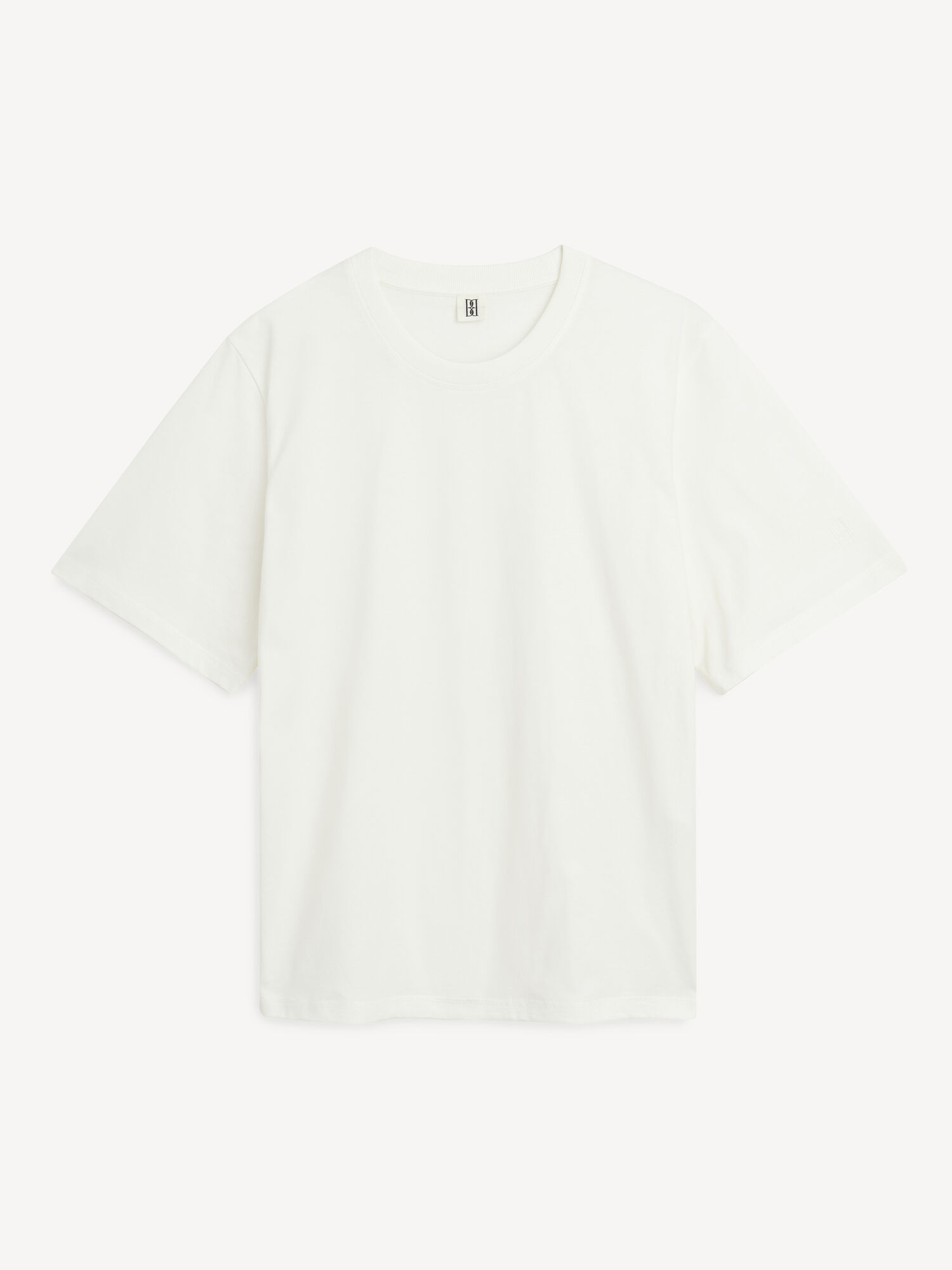 By Malene Birger Hedil T-shirt Tops Soft White | UK_BB91074