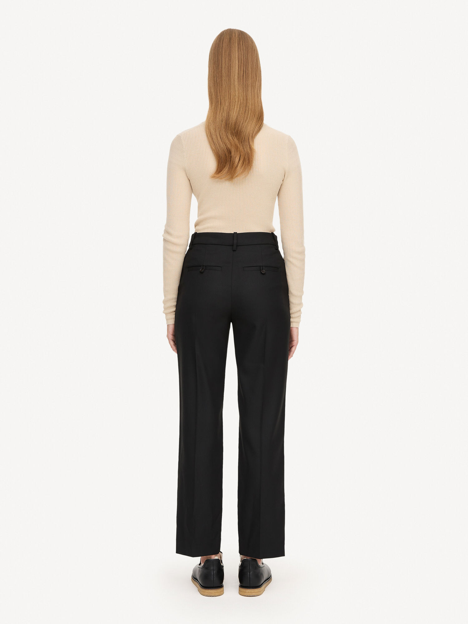 By Malene Birger Igda Straight-leg Trousers Black | UK_BB87792