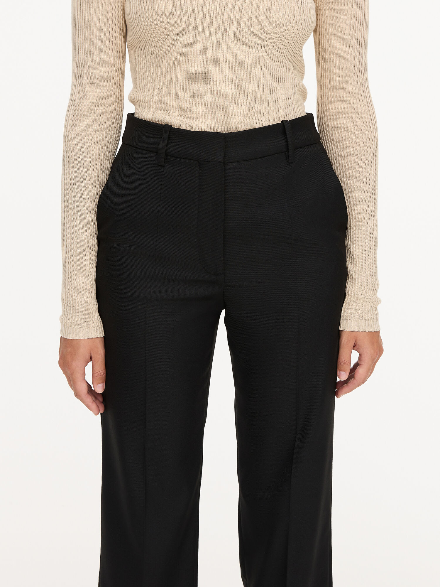 By Malene Birger Igda Straight-leg Trousers Black | UK_BB87792