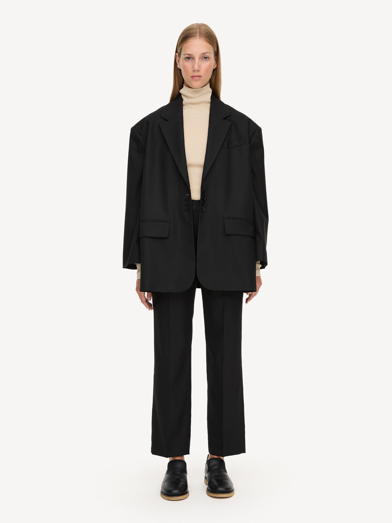 By Malene Birger Igda Straight-leg Trousers Black | UK_BB87792