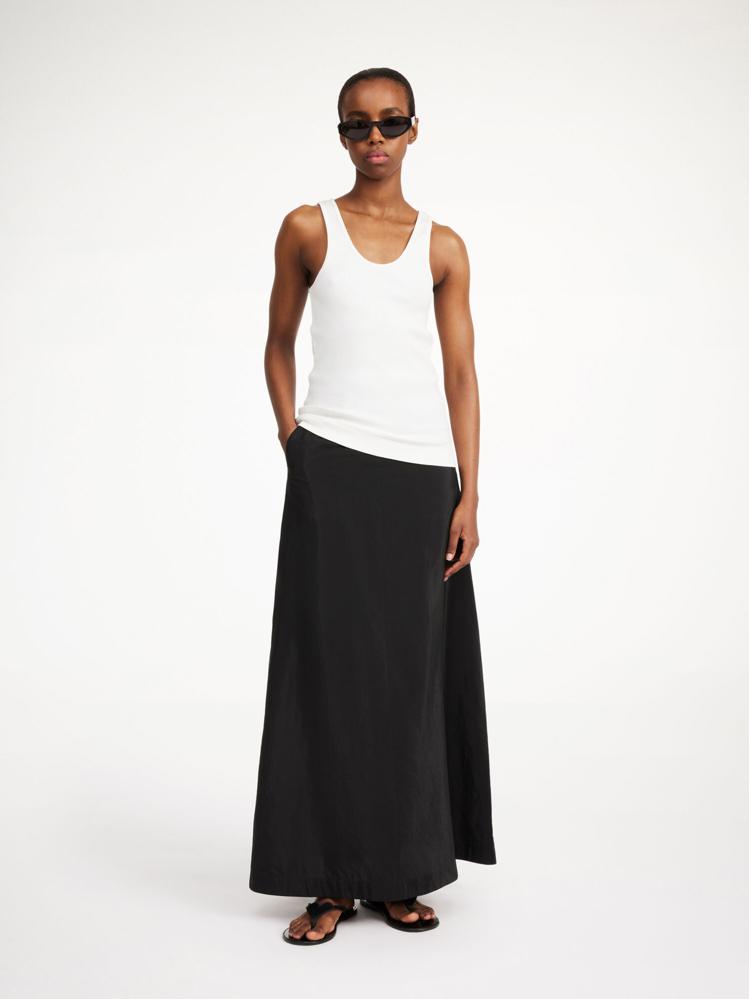 By Malene Birger Isoldas Maxi Skirts Black | UK_BB32452