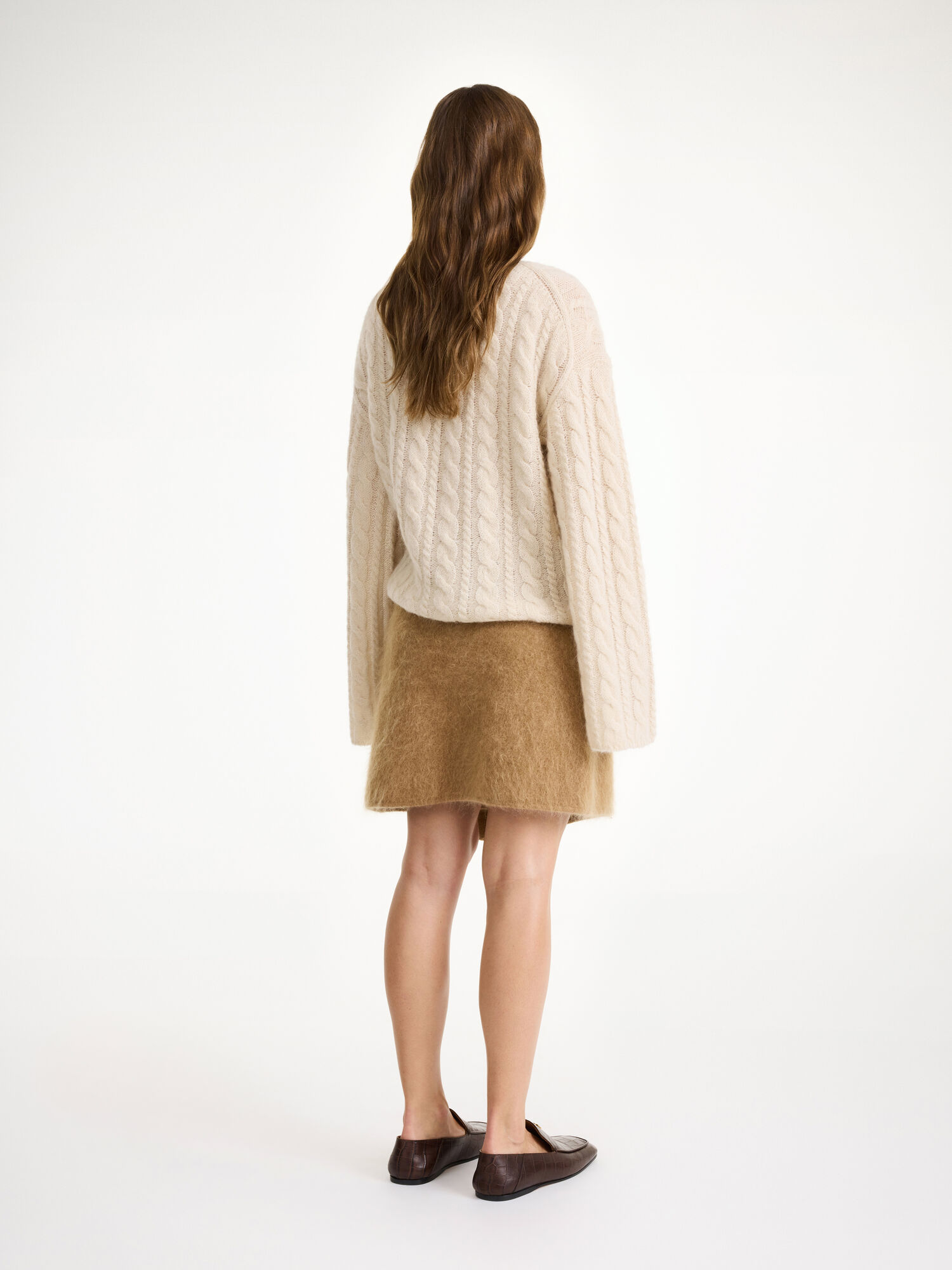 By Malene Birger Krissah Mini Skirt Knitwear Tobacco Brown | UK_BB21872