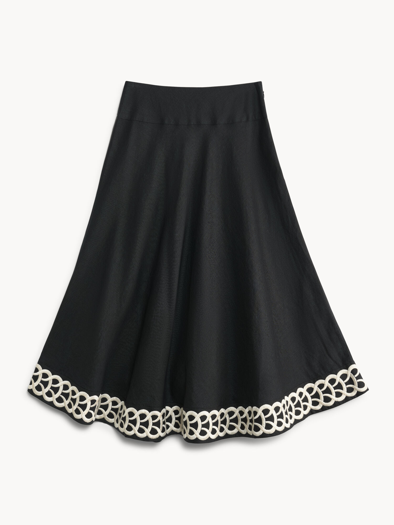 By Malene Birger Leonne Linen Skirts Black | UK_BB67001