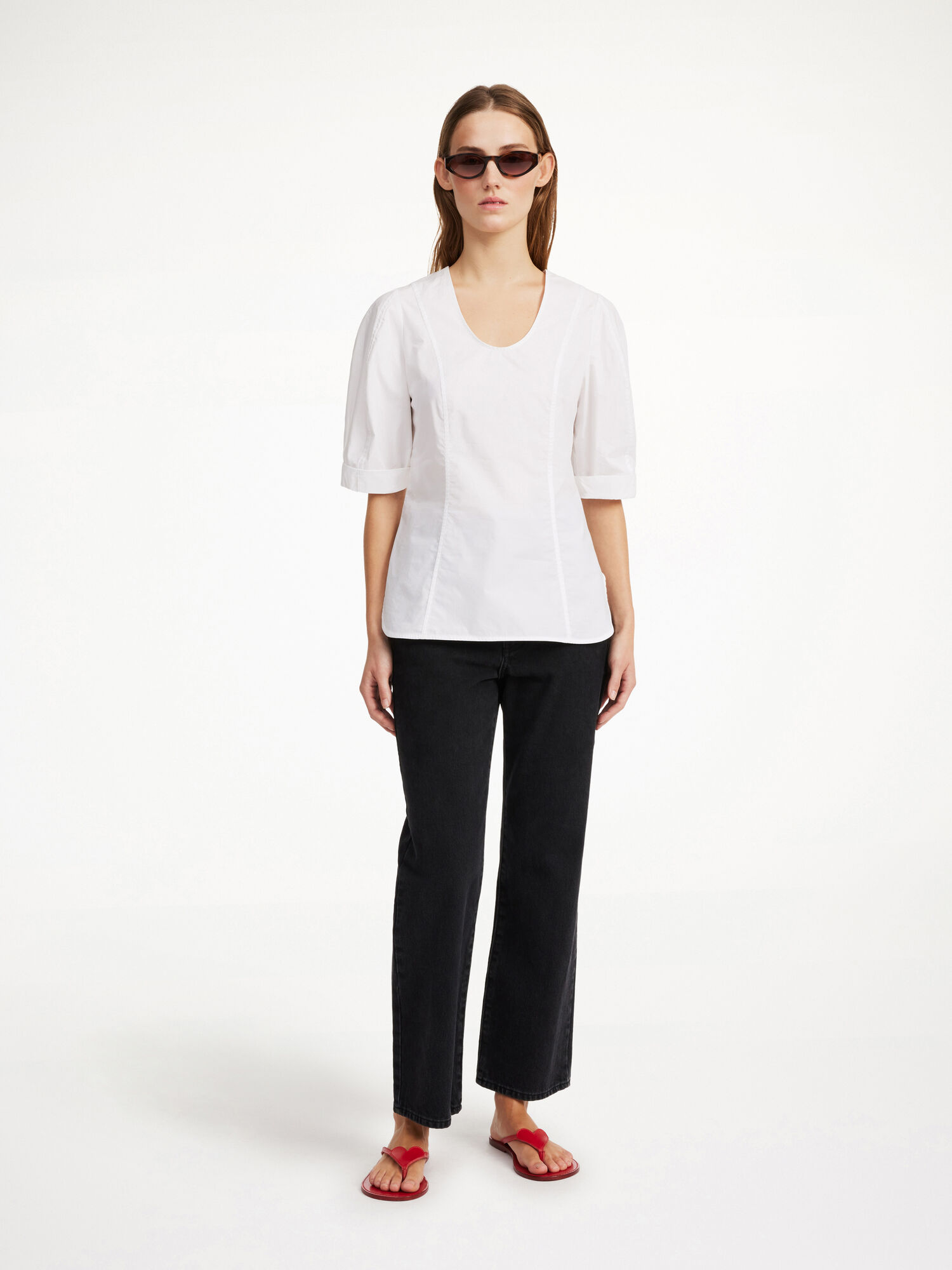 By Malene Birger Liomas Tops Pure White | UK_BB65124